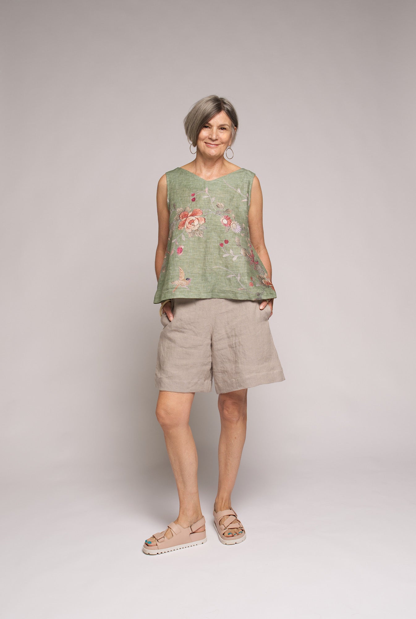 Sailor hemp Short - Stone