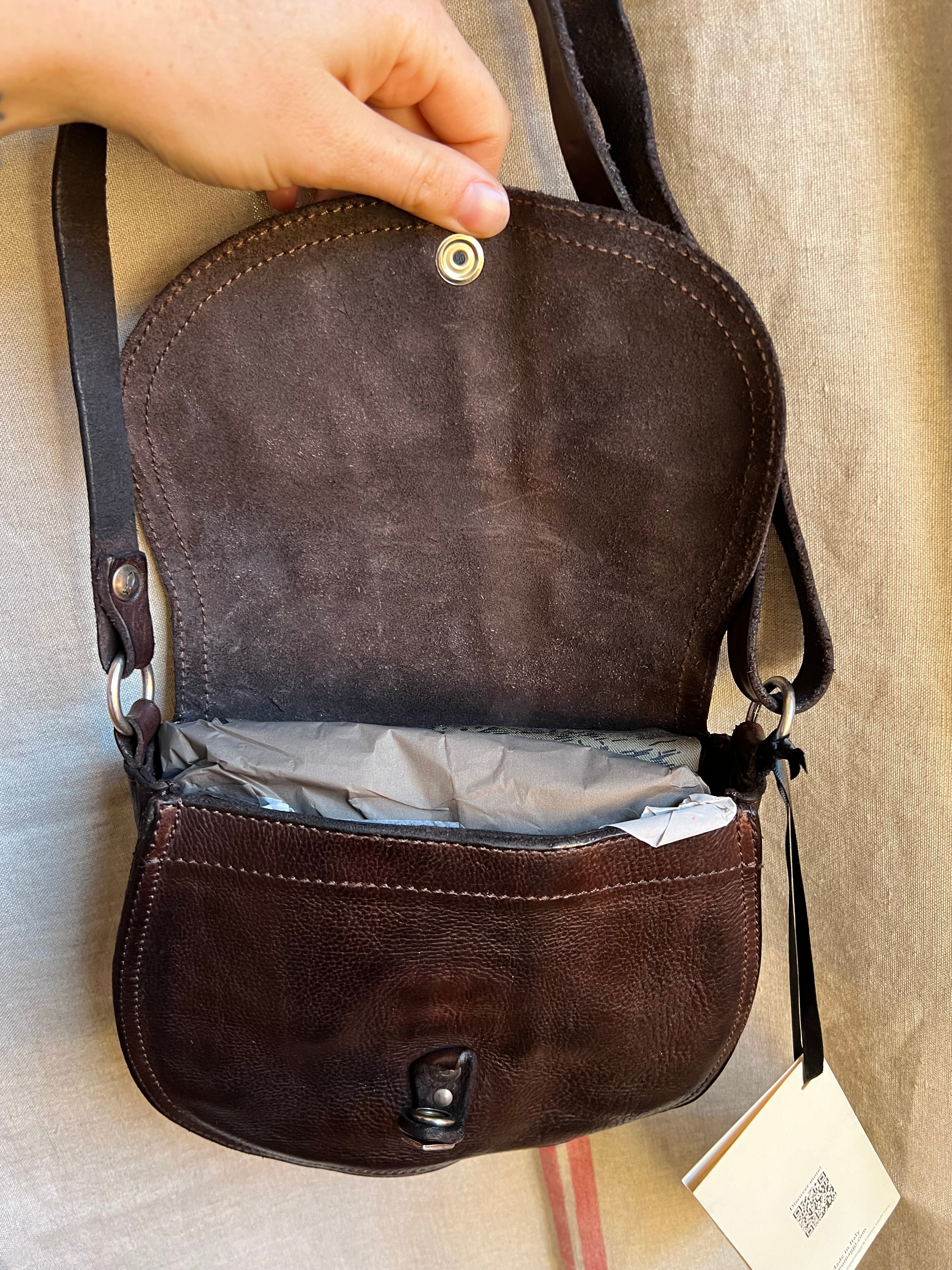 Gemini Crossbody bag - dark brown