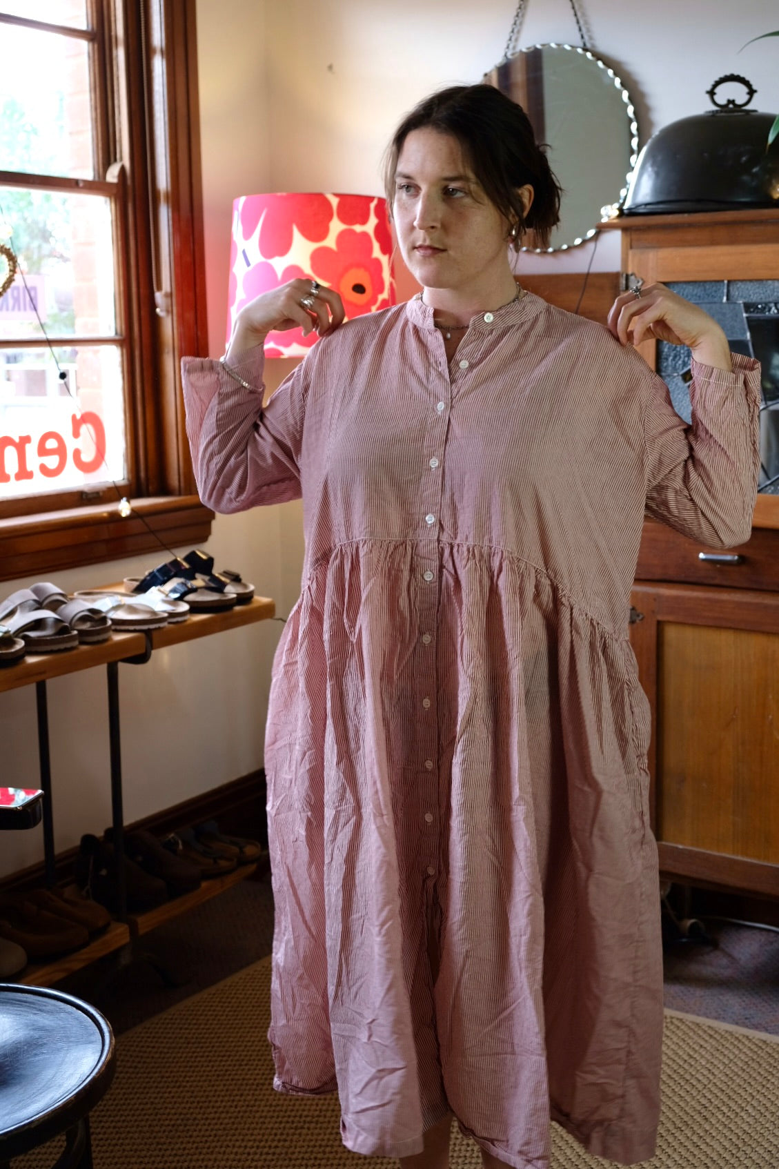Oak Dress - Cotton Voile - Candy Stripe