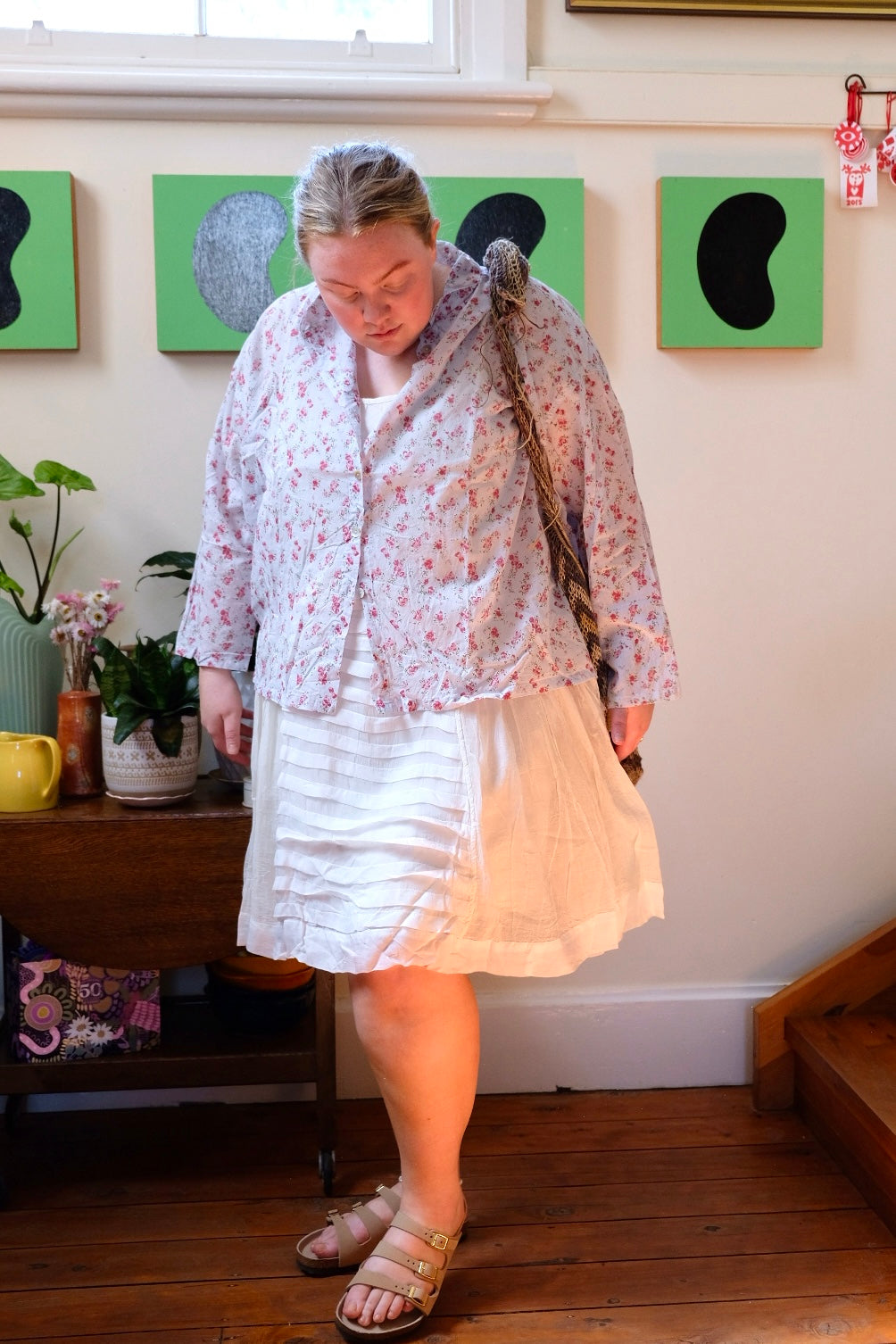 Adelina Slip Cotton & Silk - warm white