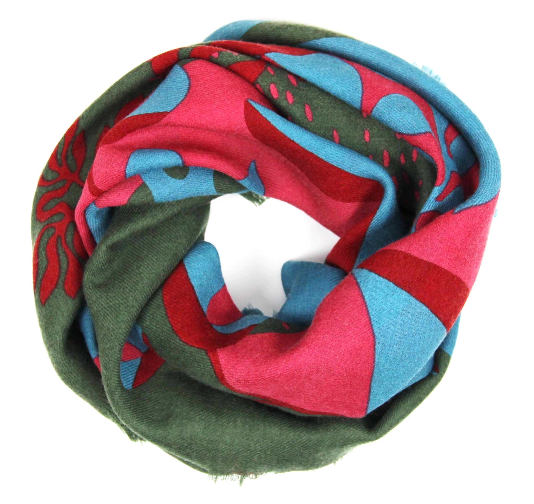 Abyss Rouge Wool Scarf