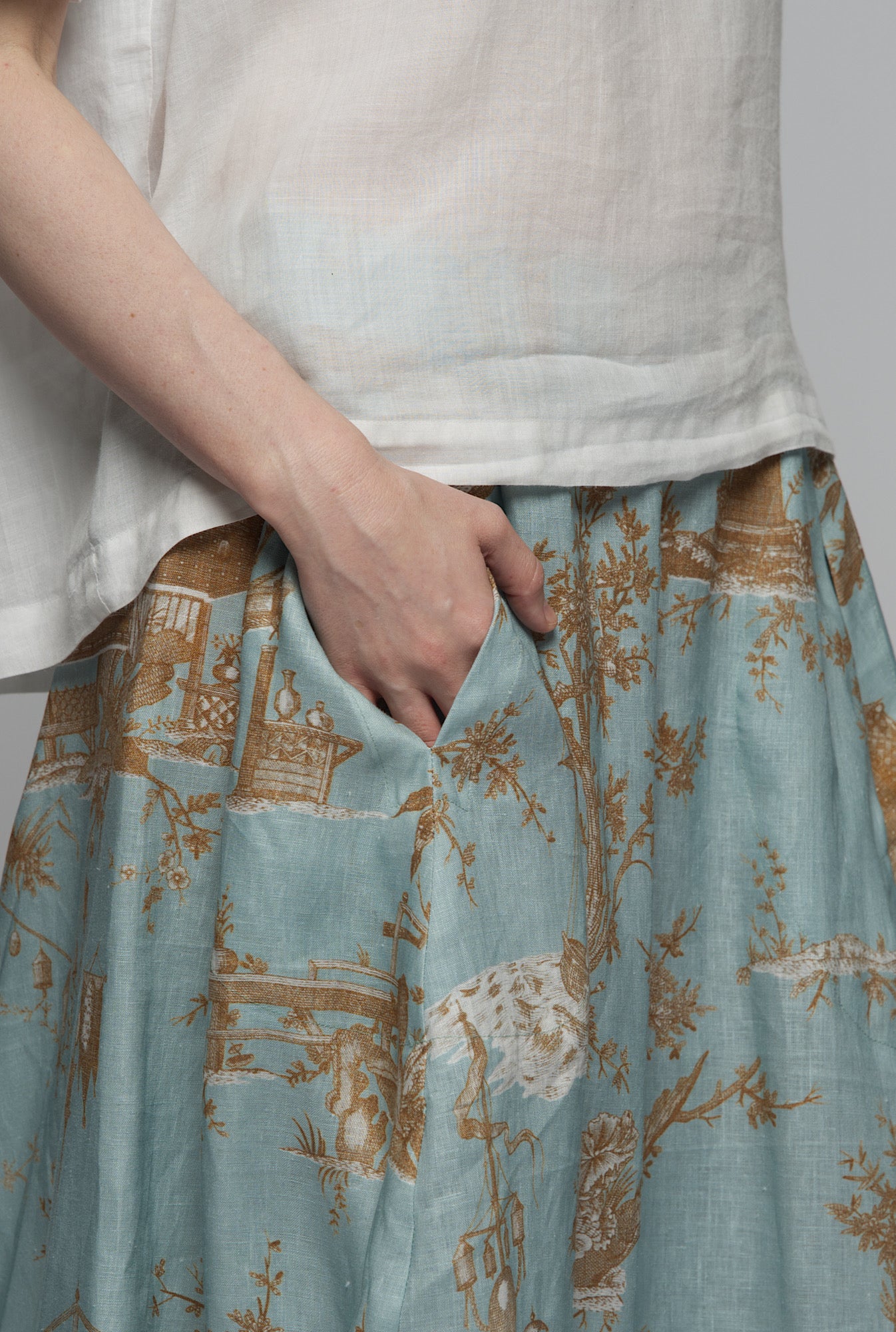 Toile Skirt - blue