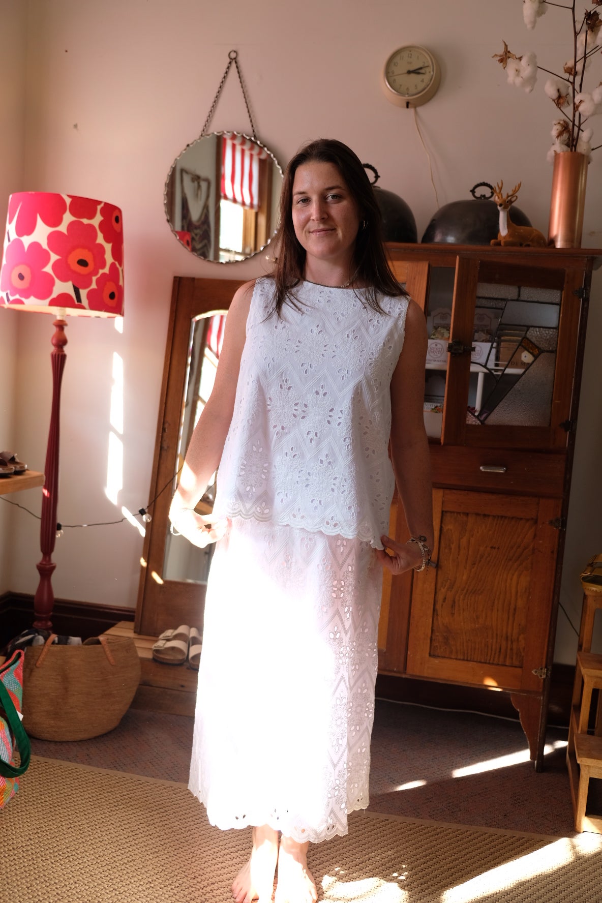 Prada lace skirt - White