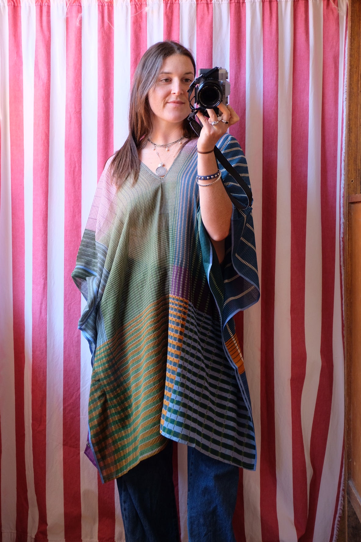 JASON VIBRANT BLUE PURPLE SHORT BEACH Kaftan