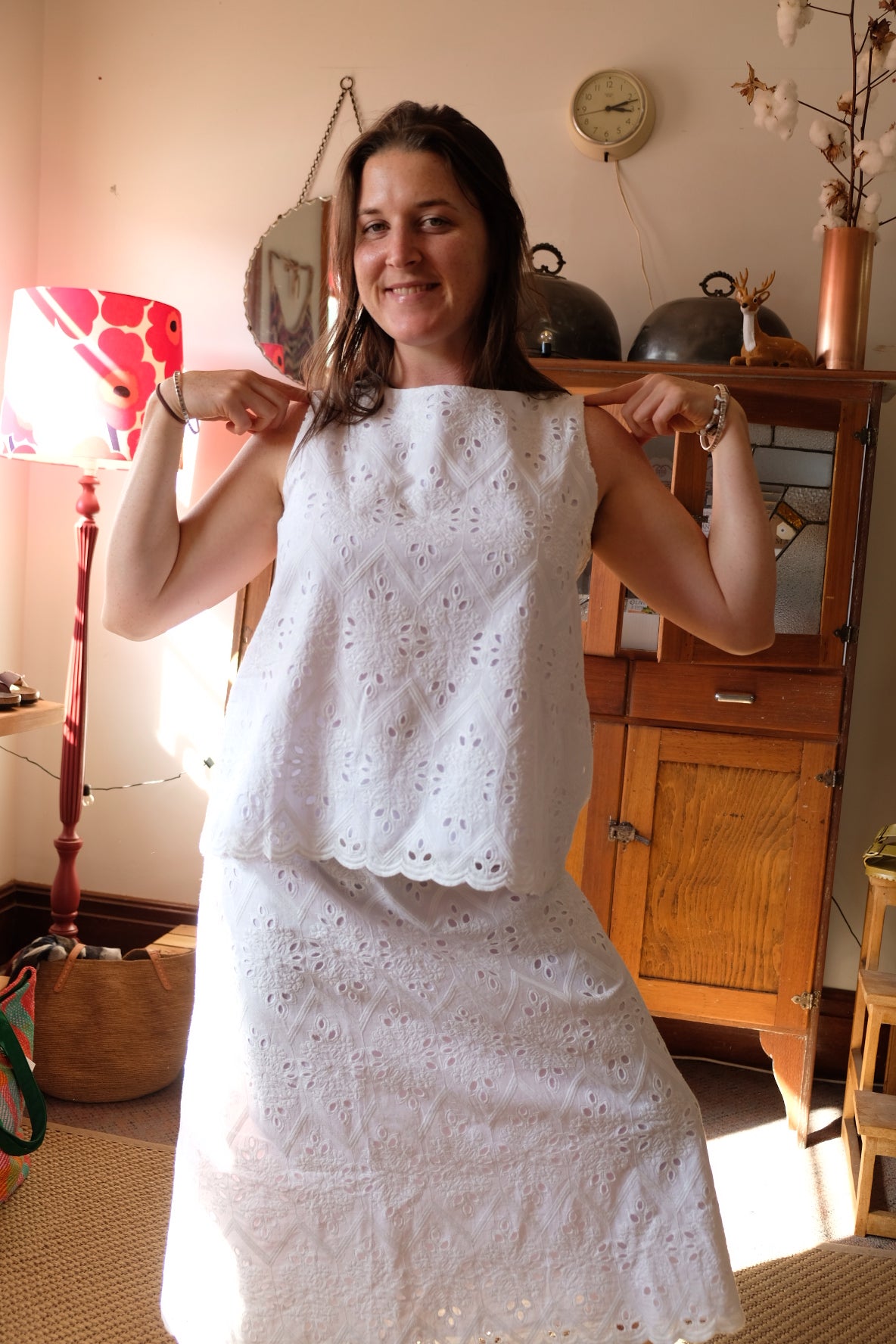 Prada lace skirt - White