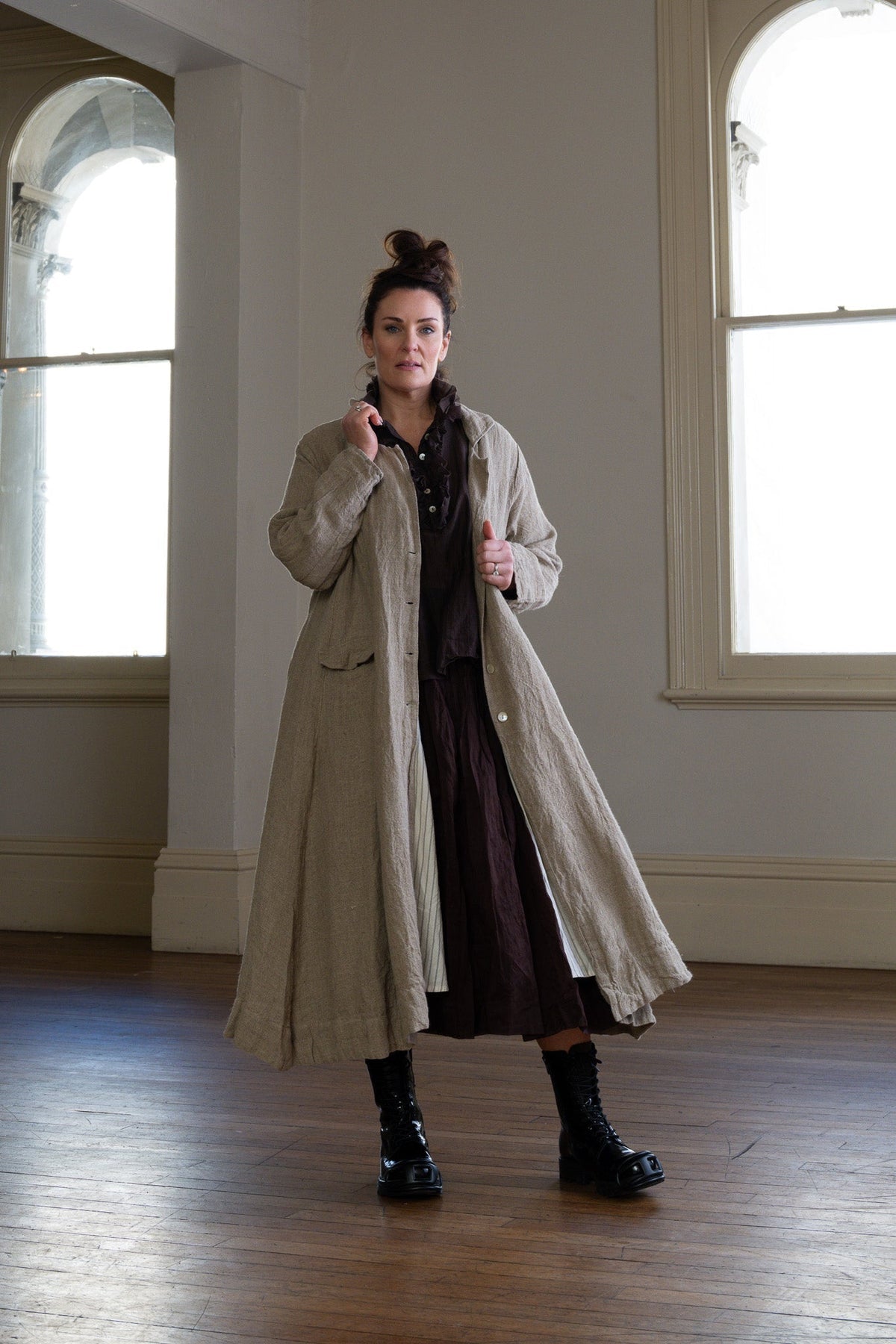 Olivier Coat - Raw Linen