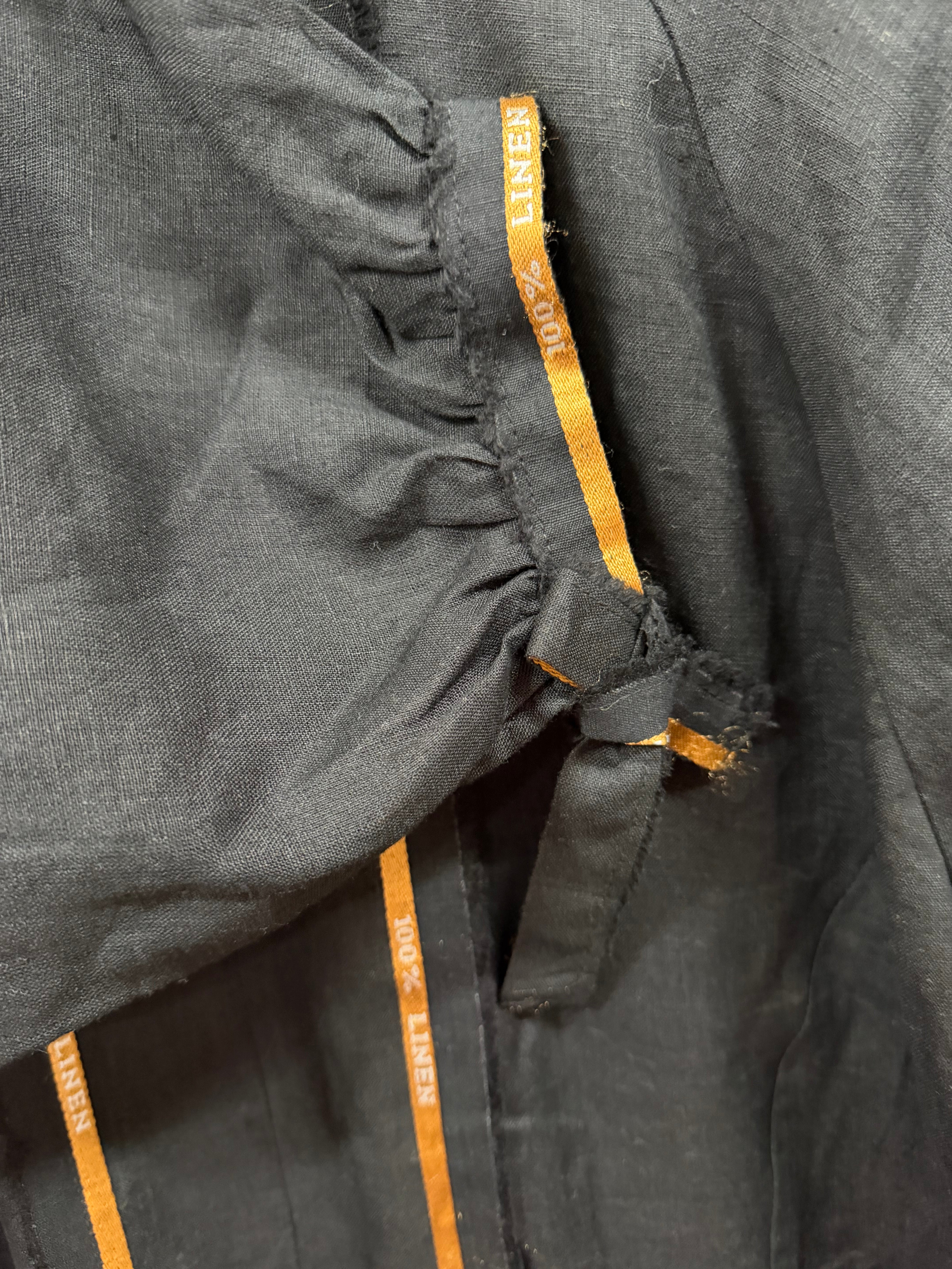 Belted Smock Dress Black