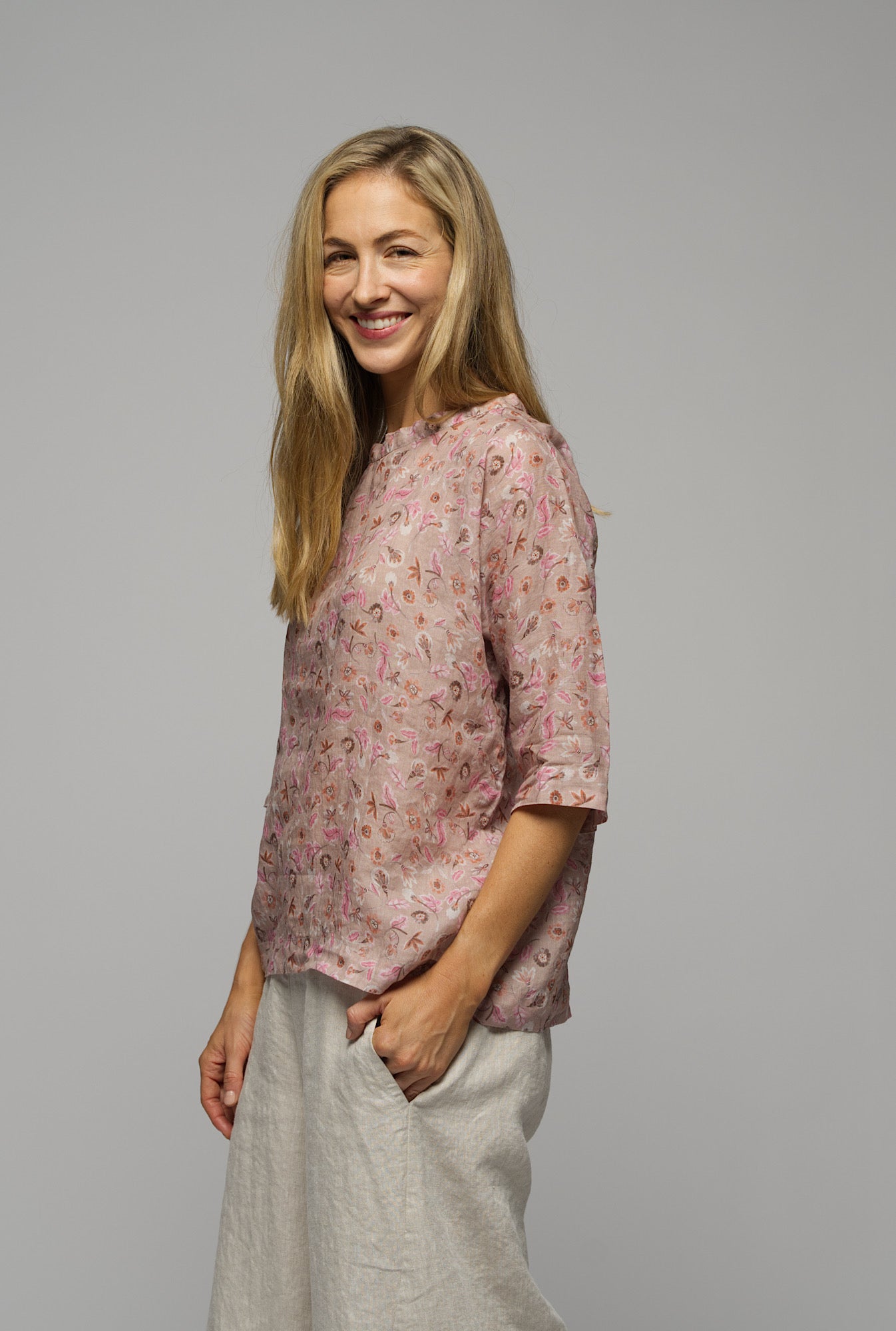 Matilda Top - Pink Floral