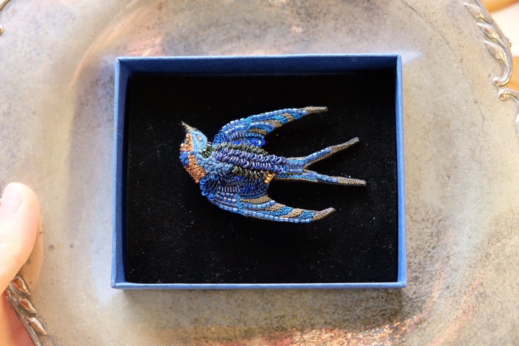 Singing Swallow Brooch