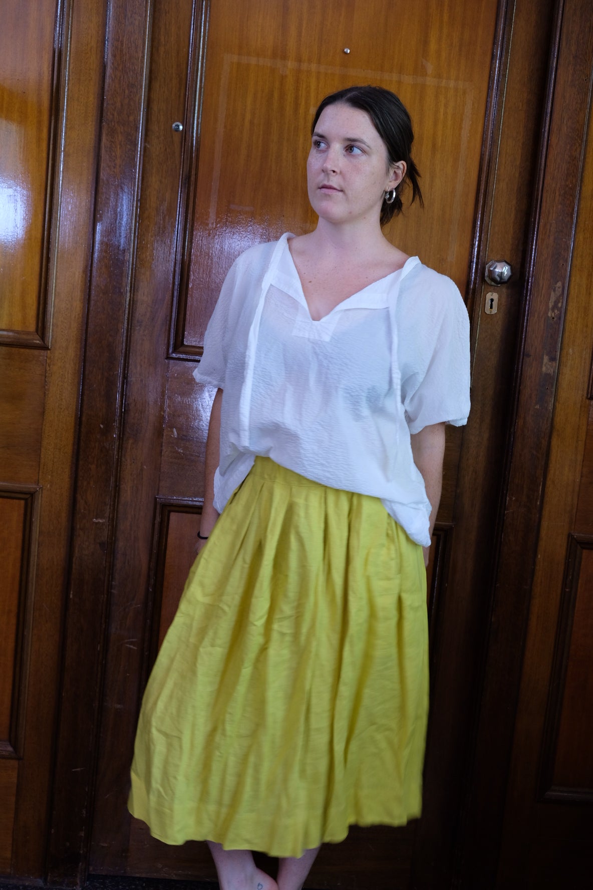 Daffodil Linen Skirt