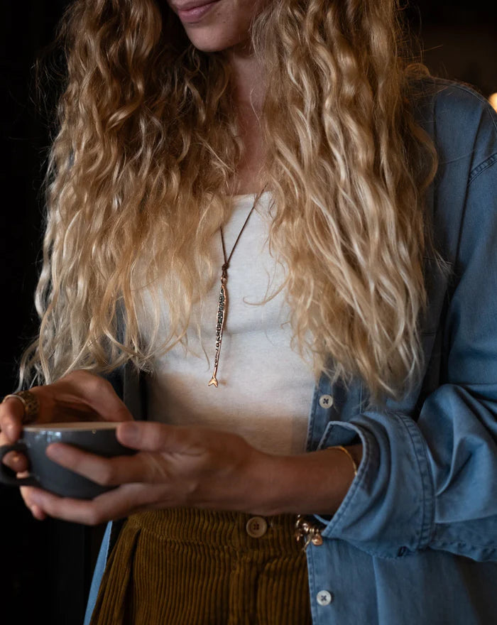 Pesce Granello Pendant - Aqua