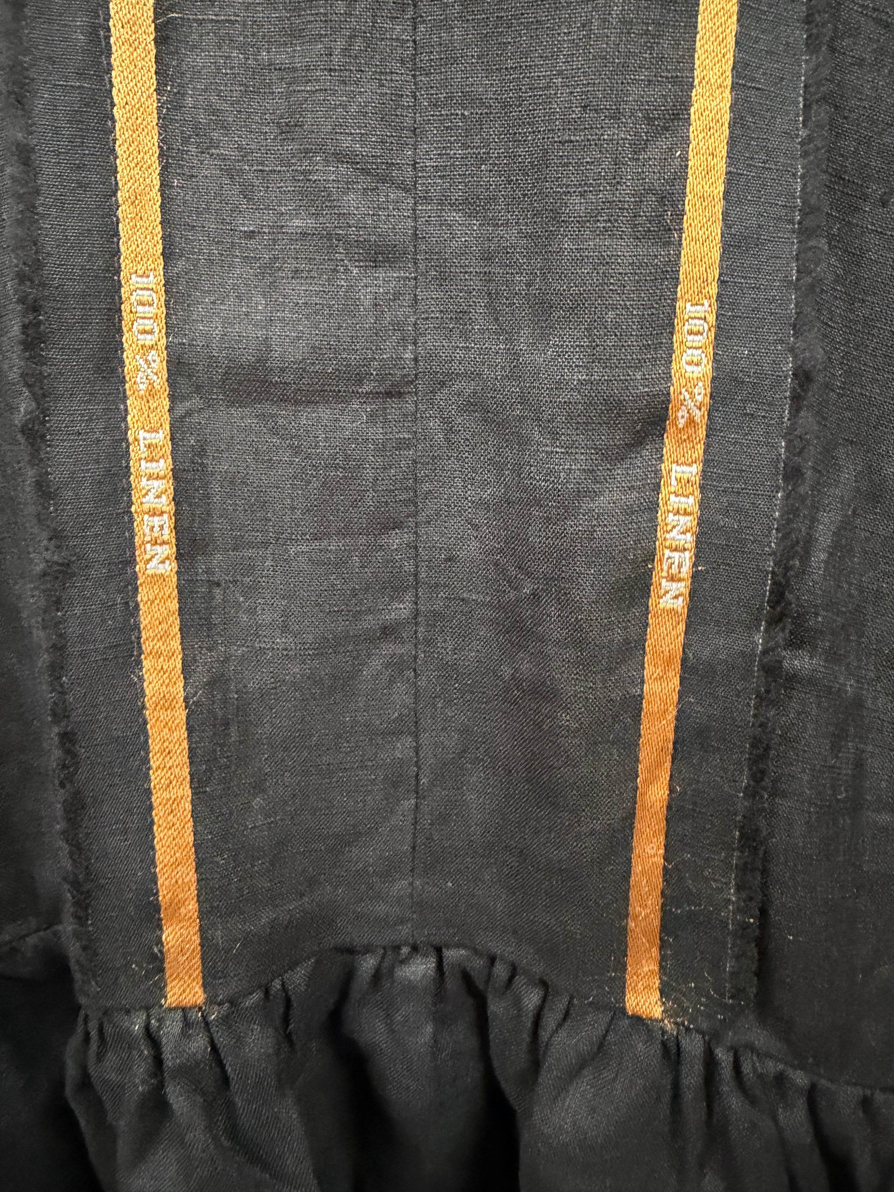 Belted Smock Dress Black