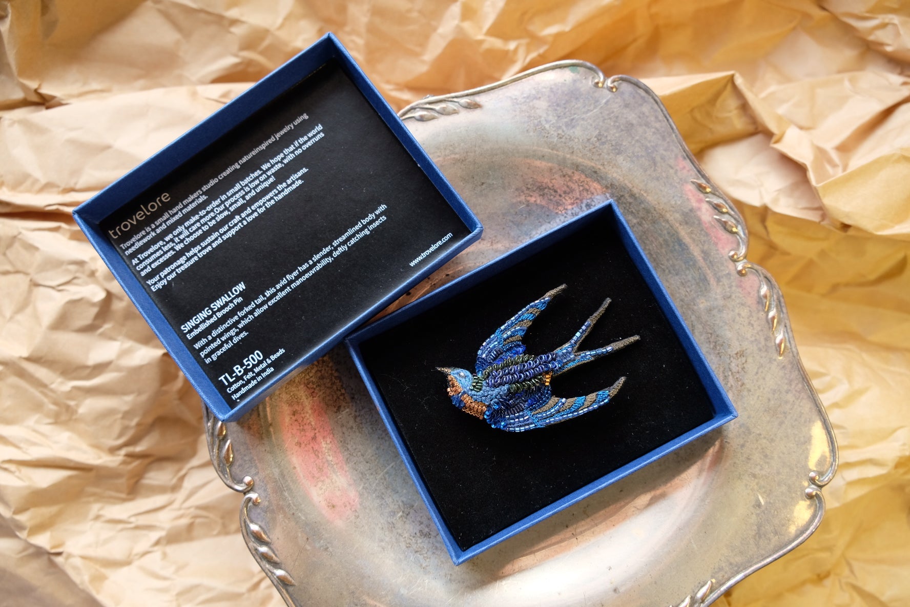 Singing Swallow Brooch