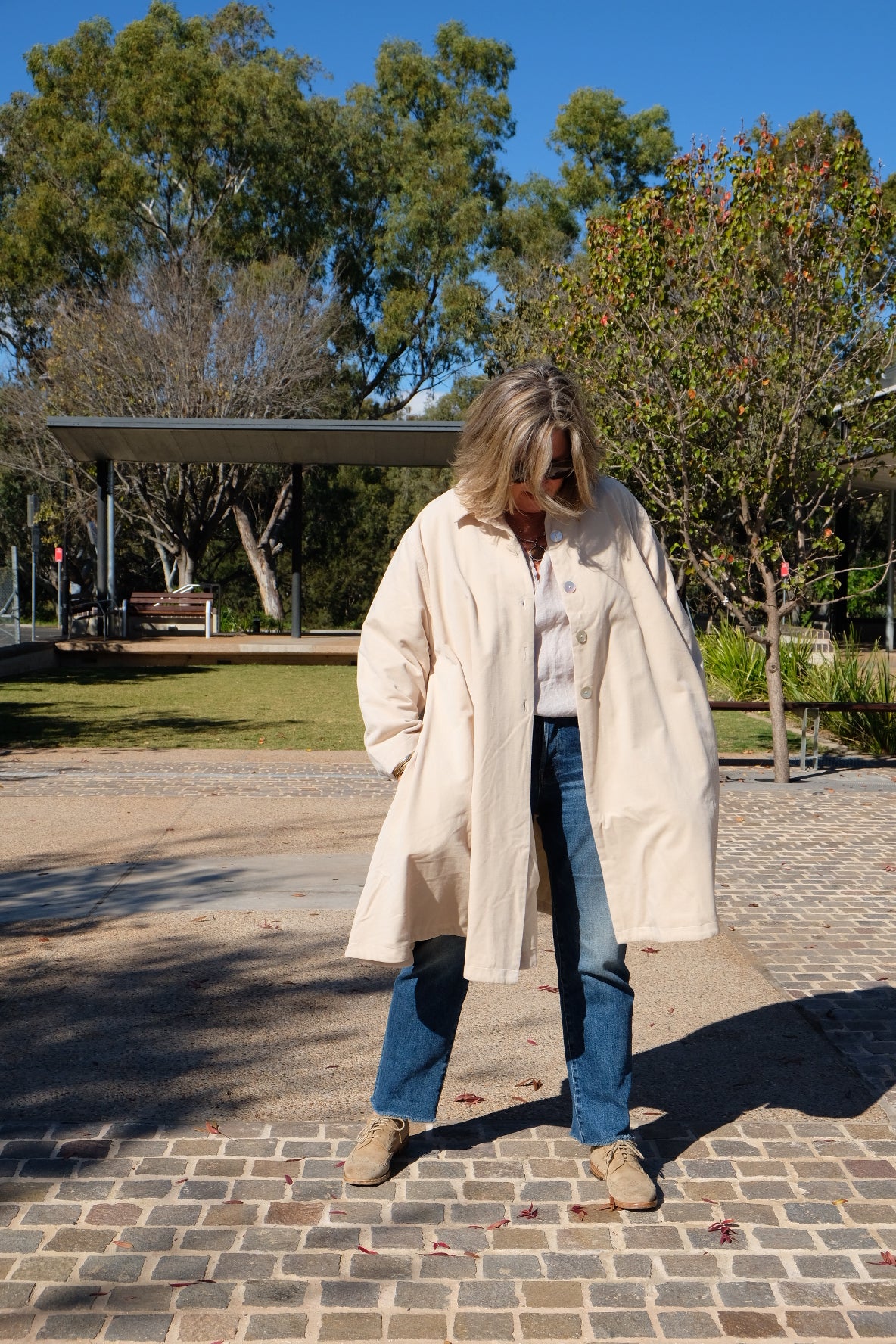 DEVILLE COAT - COTTON VELVET - Fawn
