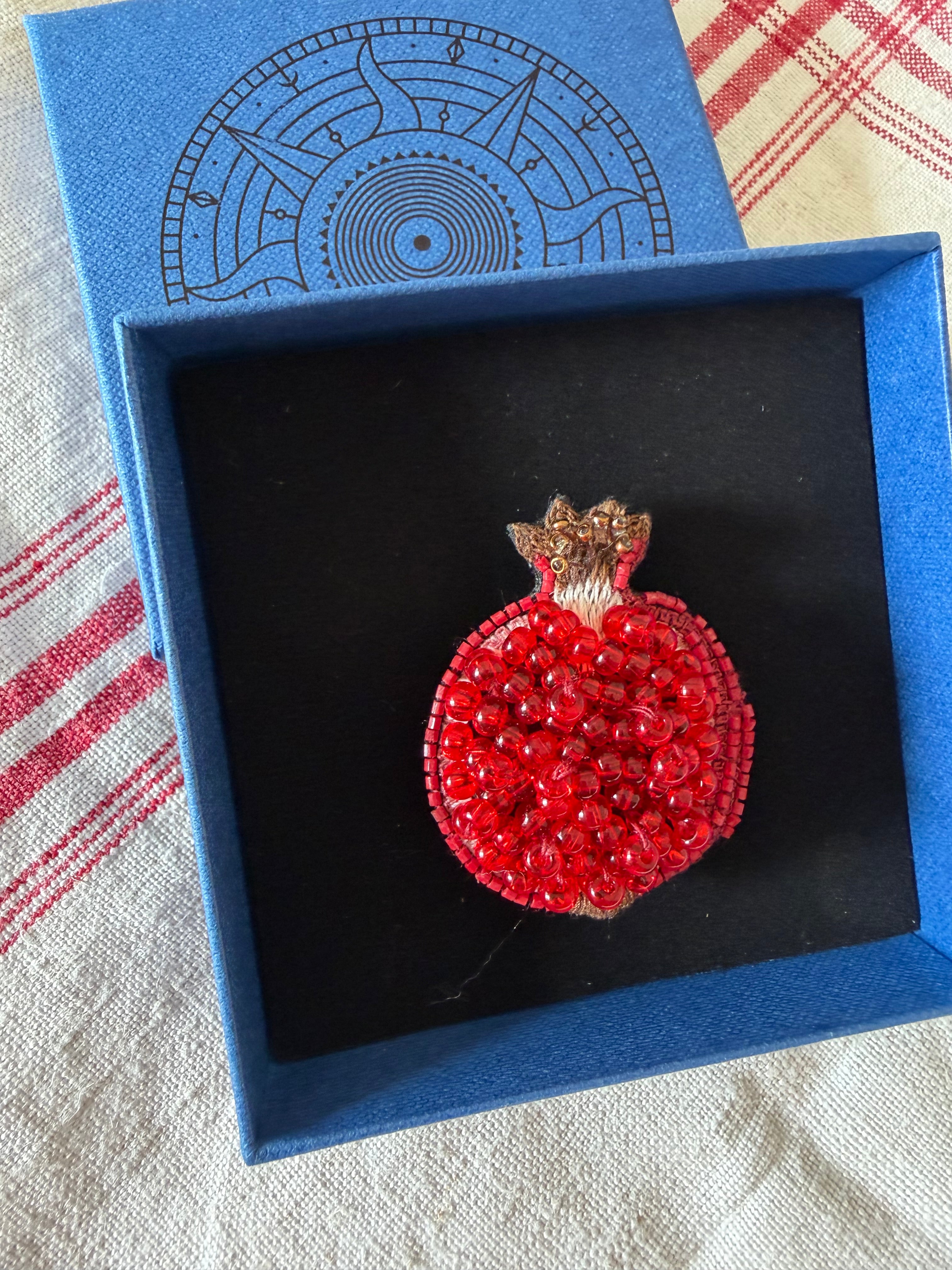 Pomegranate brooch