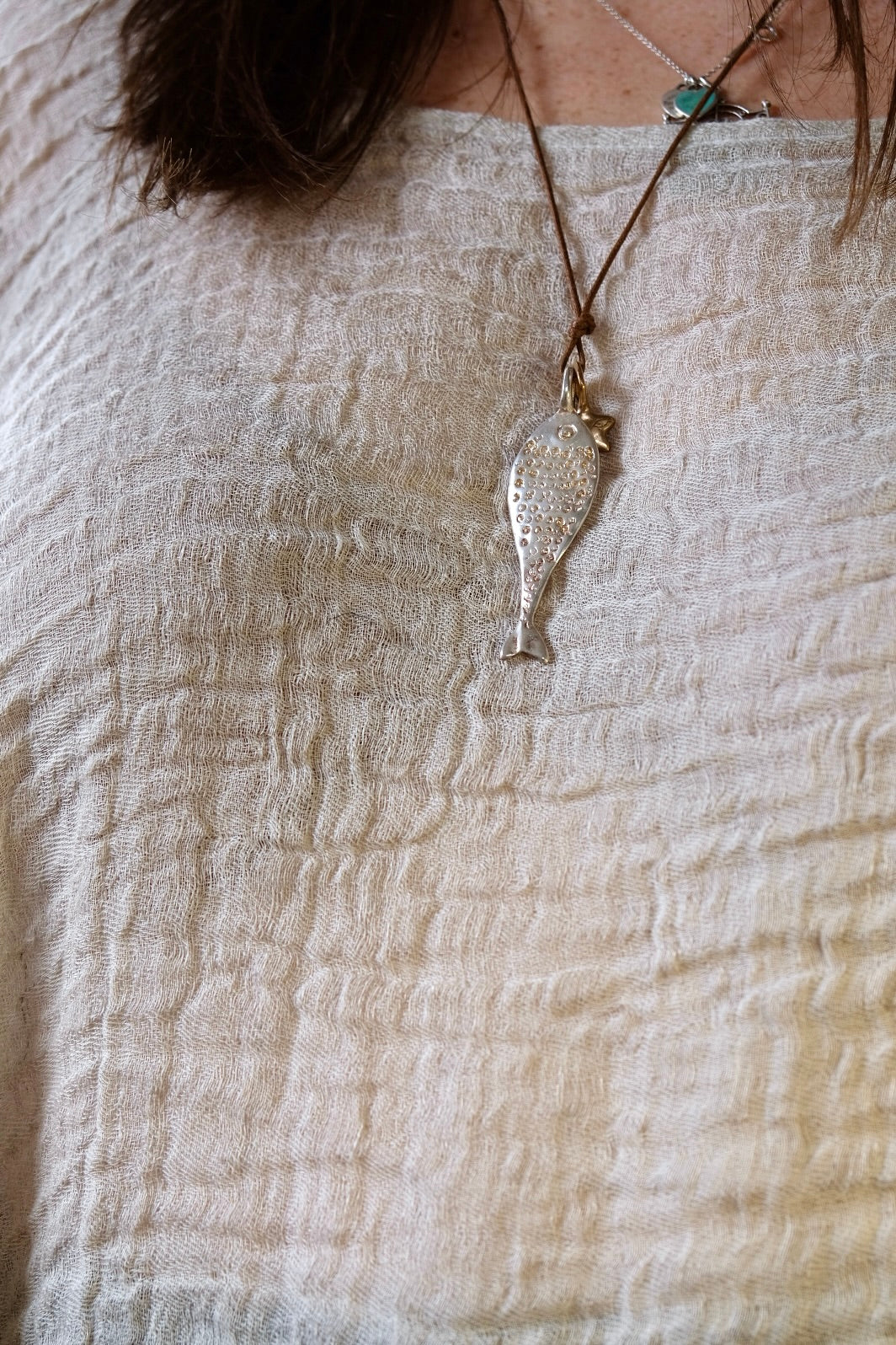 Baccala Pendant - Silver/Bronze