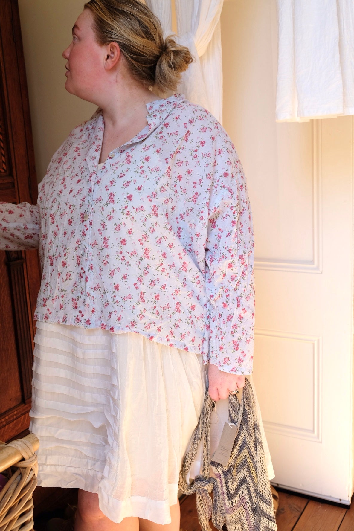 Adelina Slip Cotton & Silk - warm white