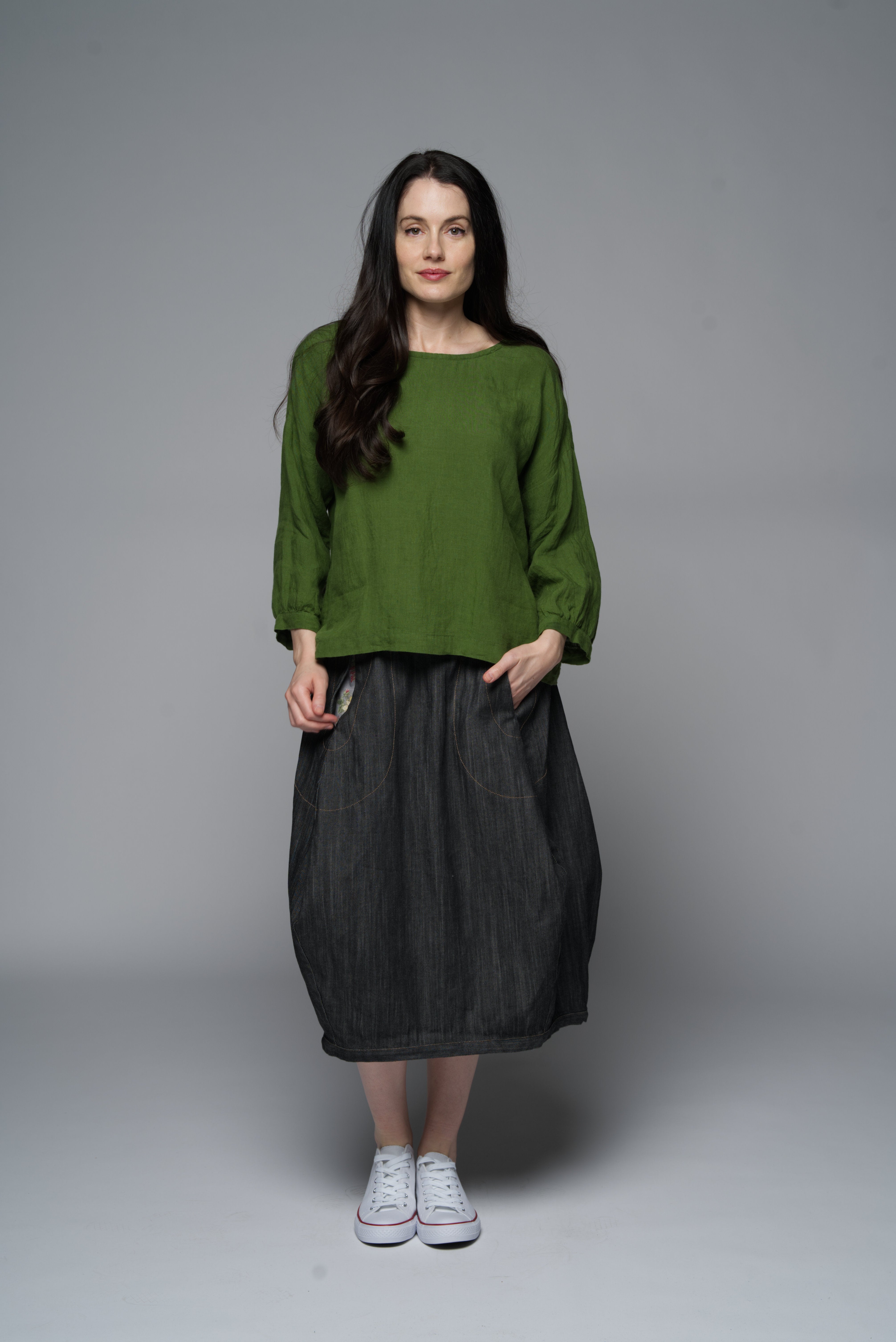 Kaari Skirt - black denim