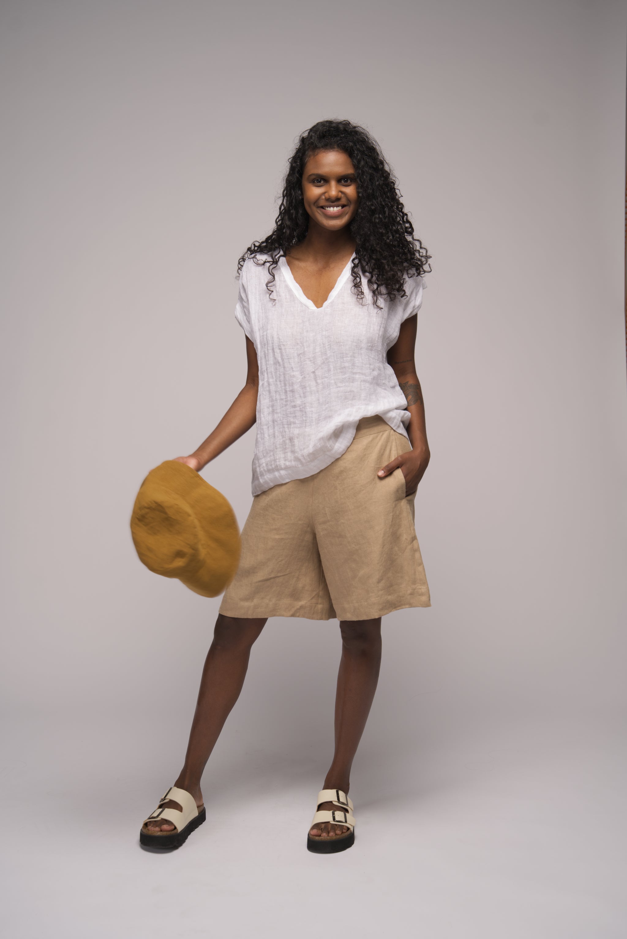 Sailor hemp Short - Latte