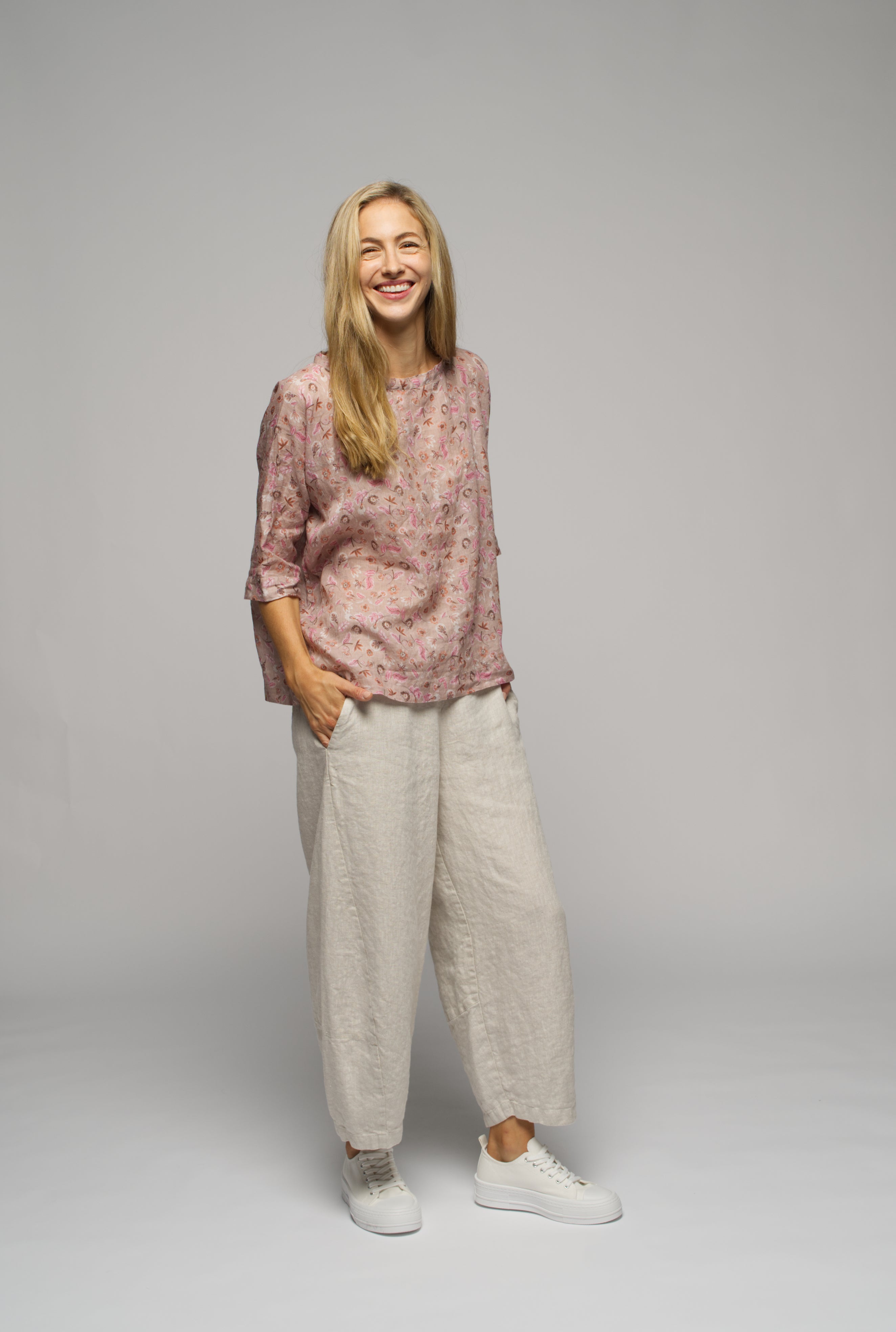 Sable Linen Pant - Natural