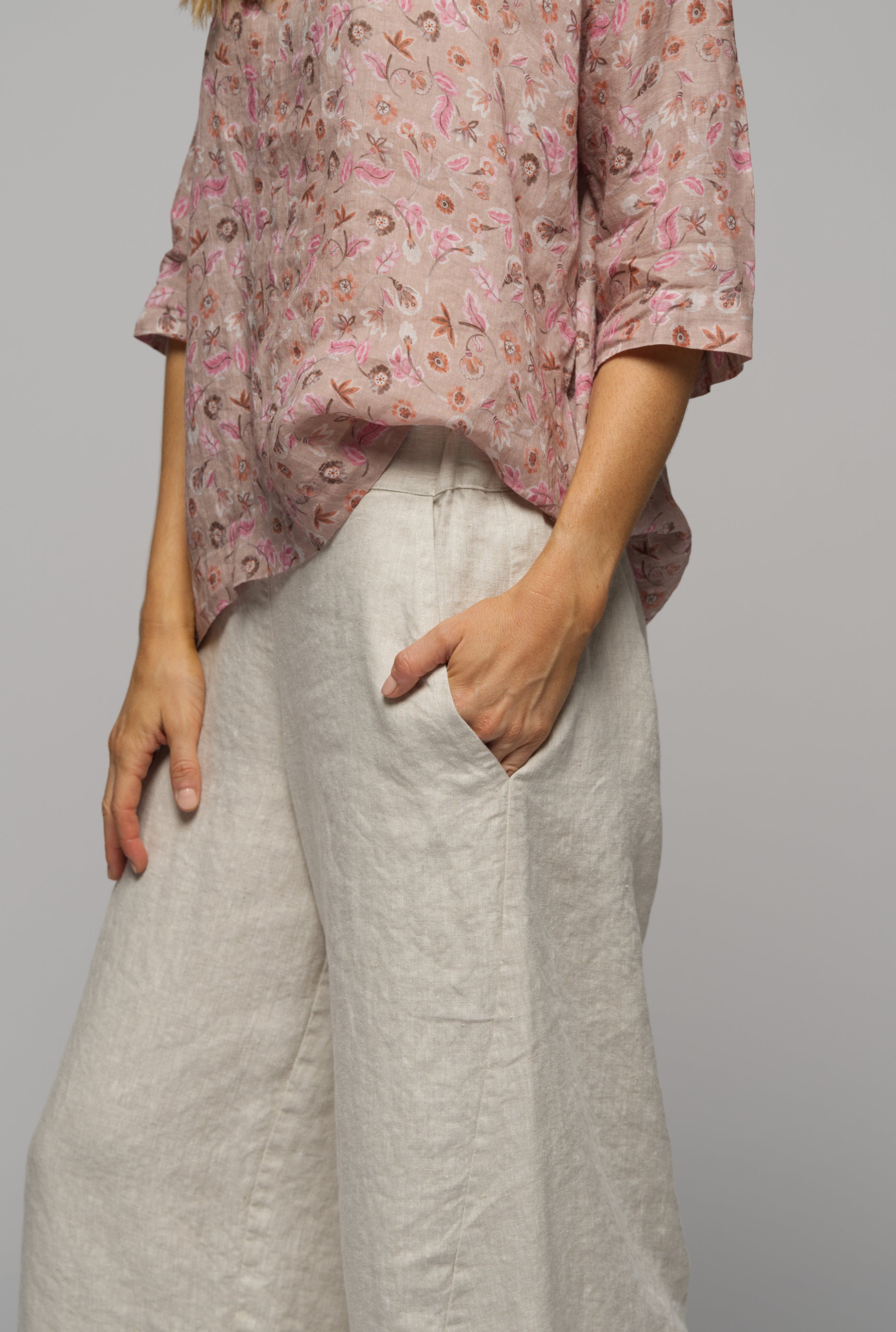 Sable Linen Pant - Natural