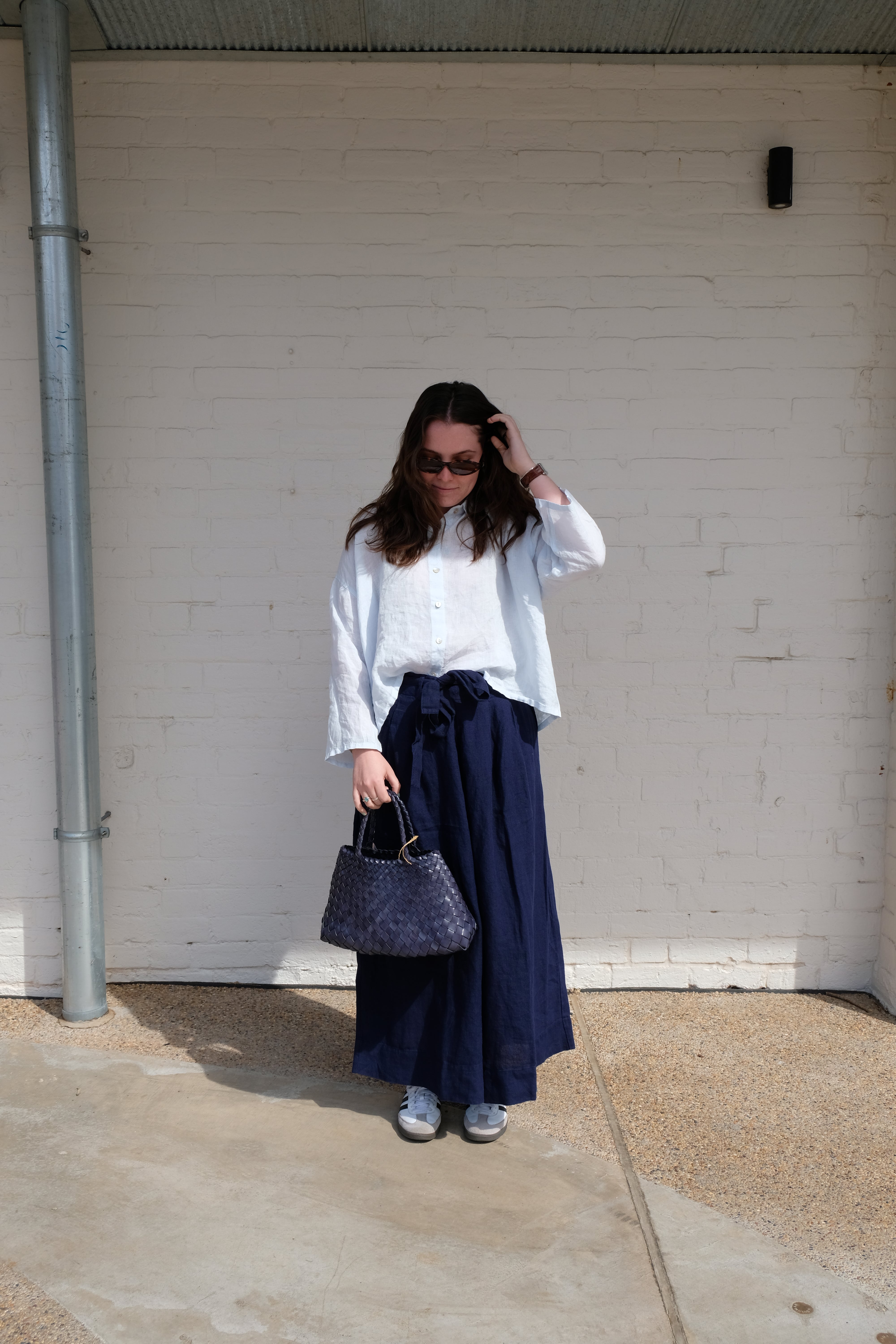 Harriet Trousers - Linen - Indigo