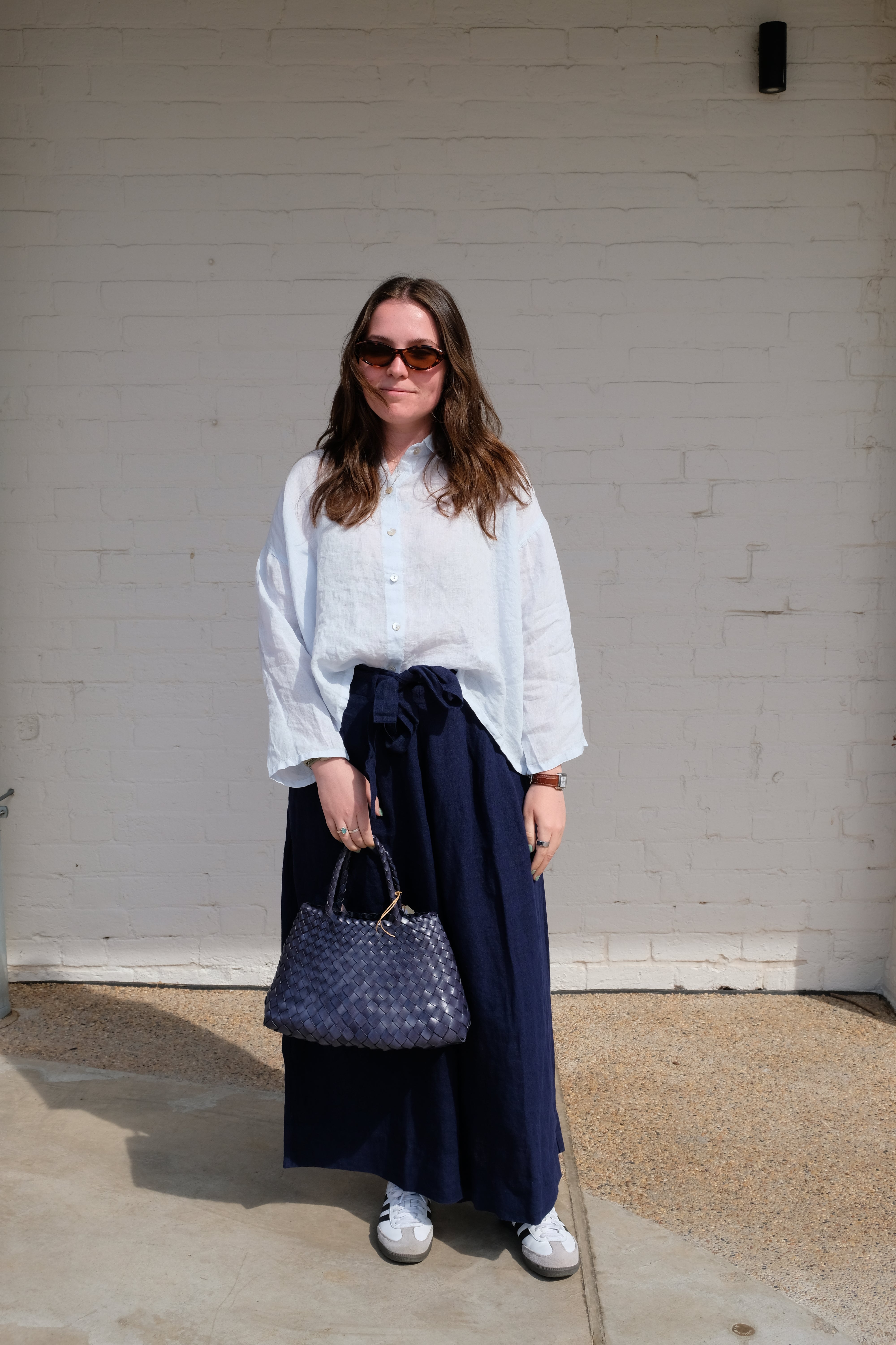 Harriet Trousers - Linen - Indigo