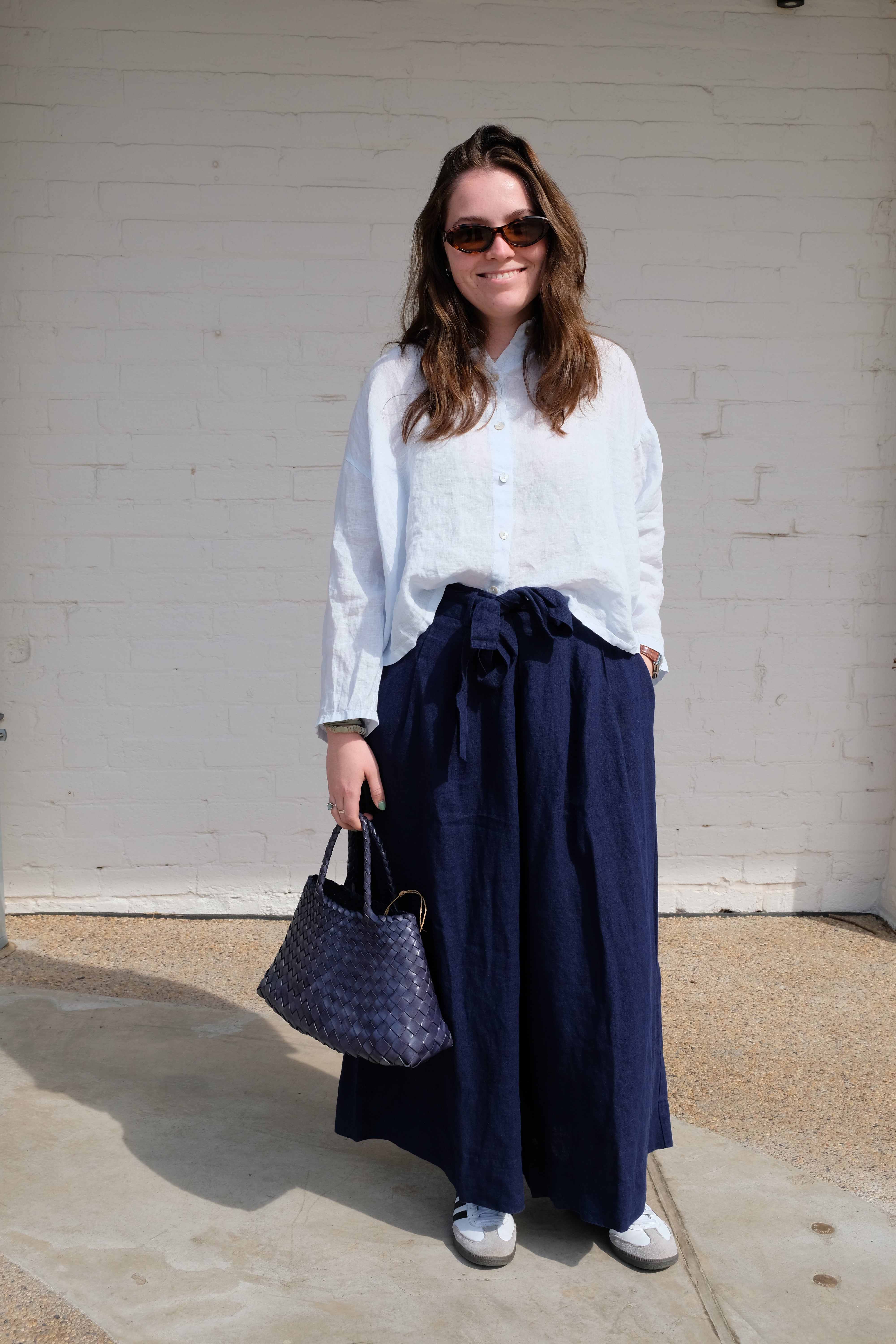 Harriet Trousers - Linen - Indigo