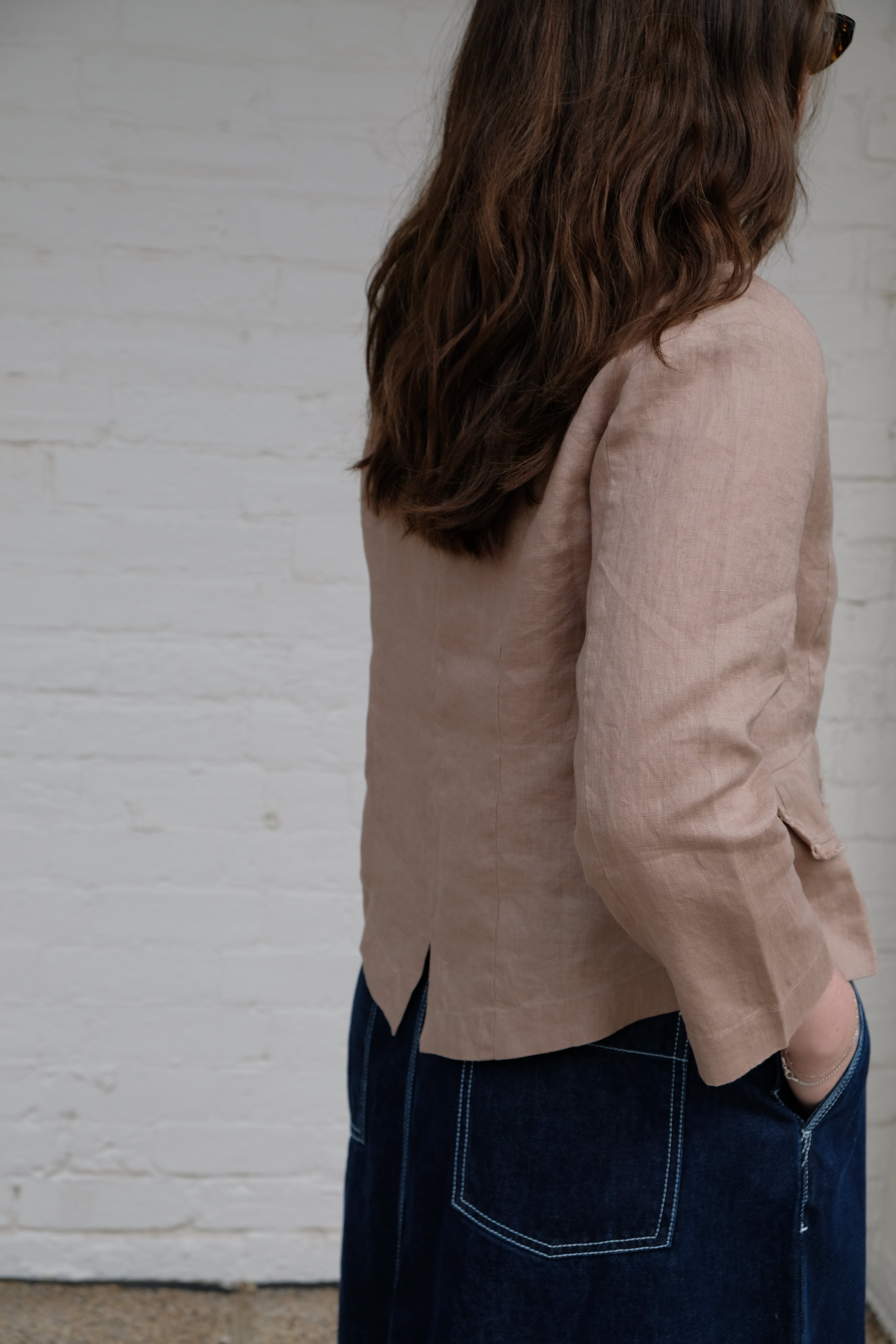 Ouna Jacket - Taupe Linen