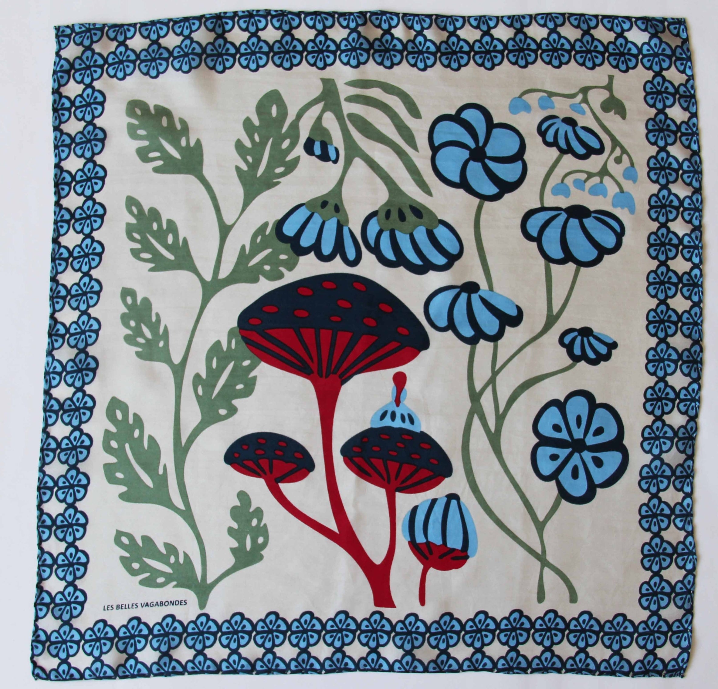 Silk scarf - Alice Blue