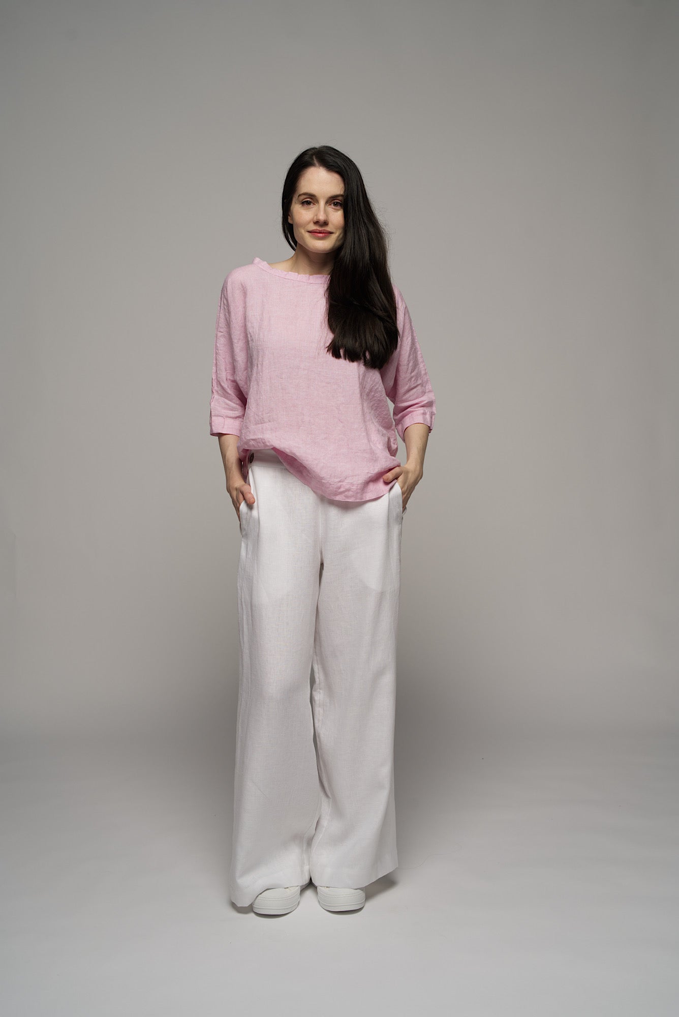 Matilda Gingham Top - Pink Micro check