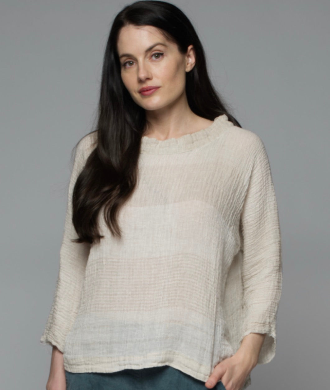 Matilda - natural gauze linen