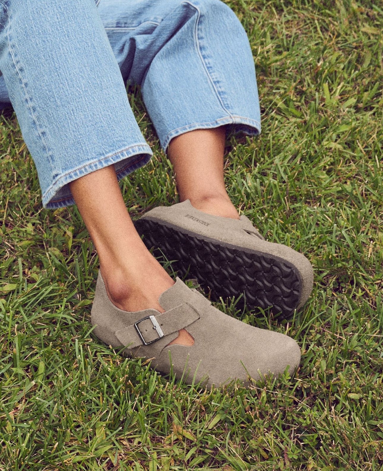 London Taupe Suede Leather Regular