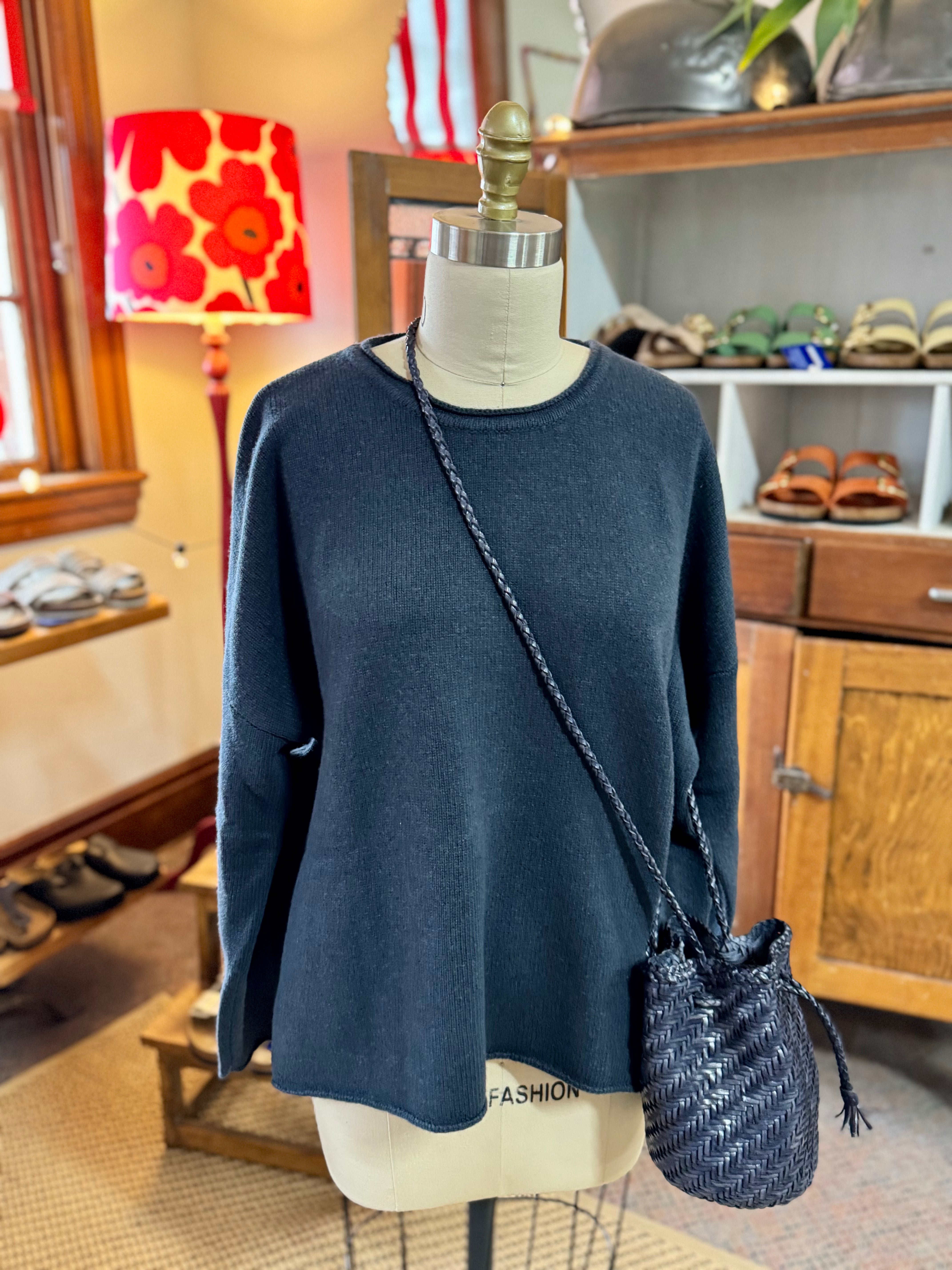 Lambswool Jumper - Indigo