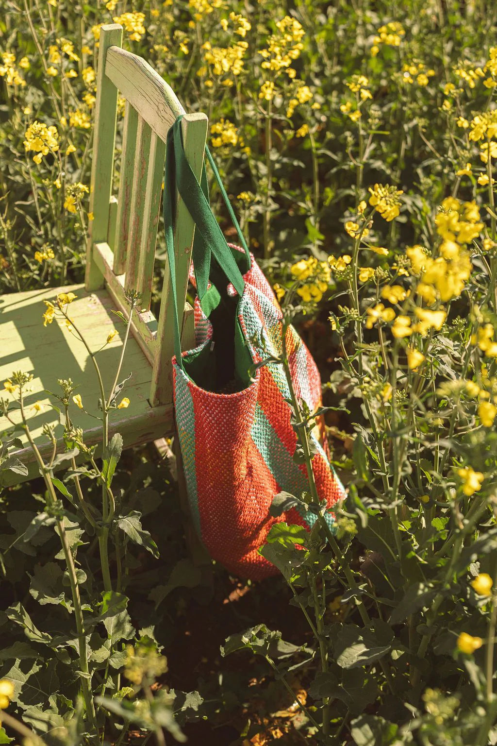 Jewel Woven Tote Bag