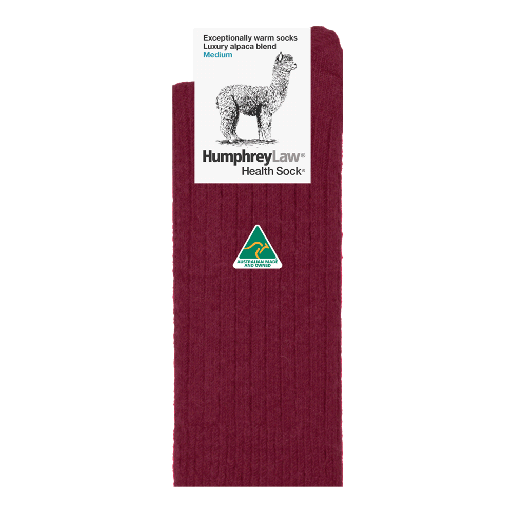 Alpaca Health Sock - Berry