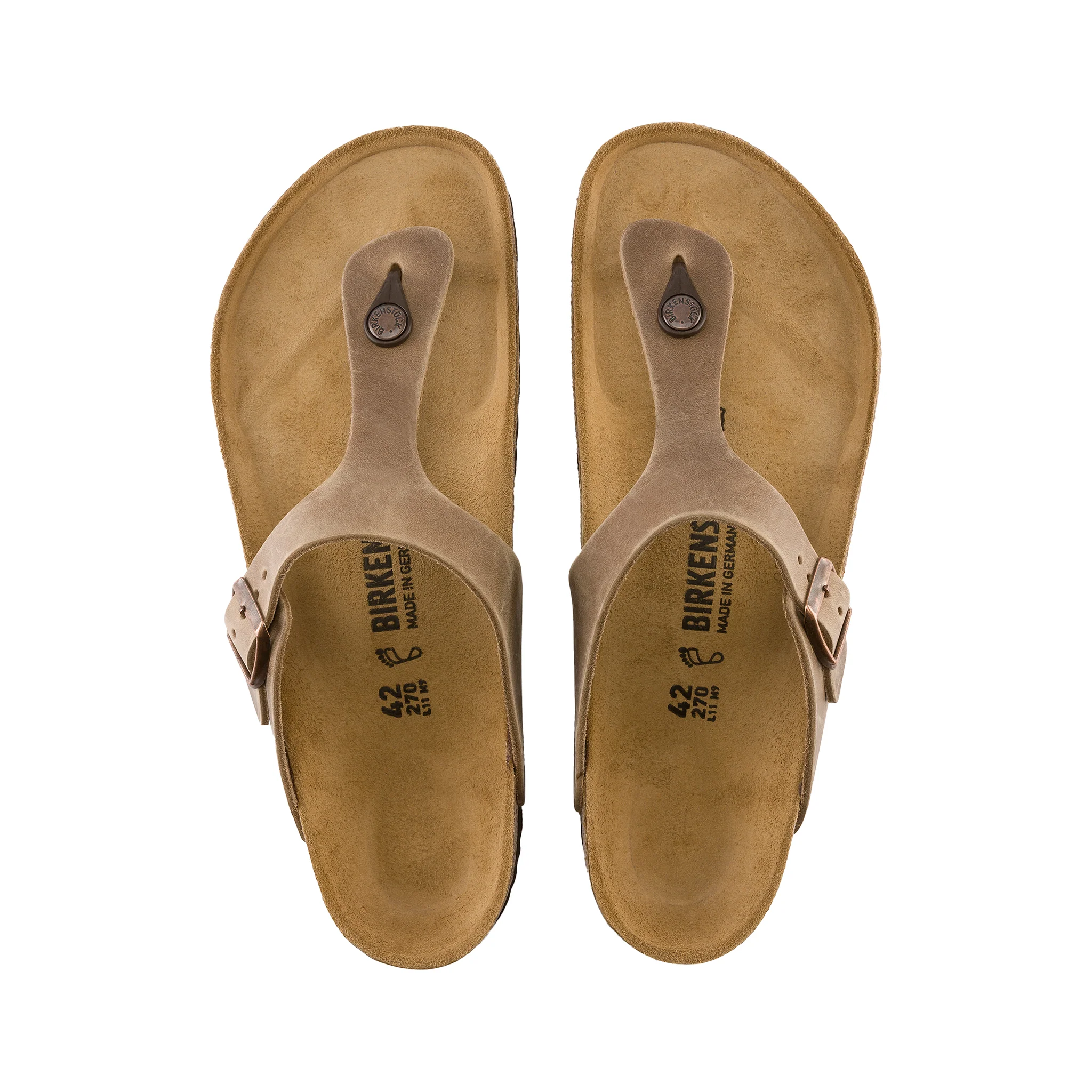 Gizeh Tabacco Brown Oiled Leather