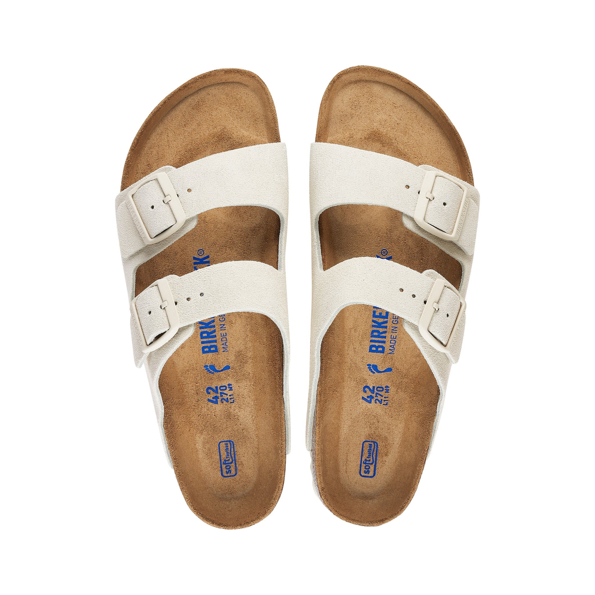 Arizona Antique White Suede Leather SFB