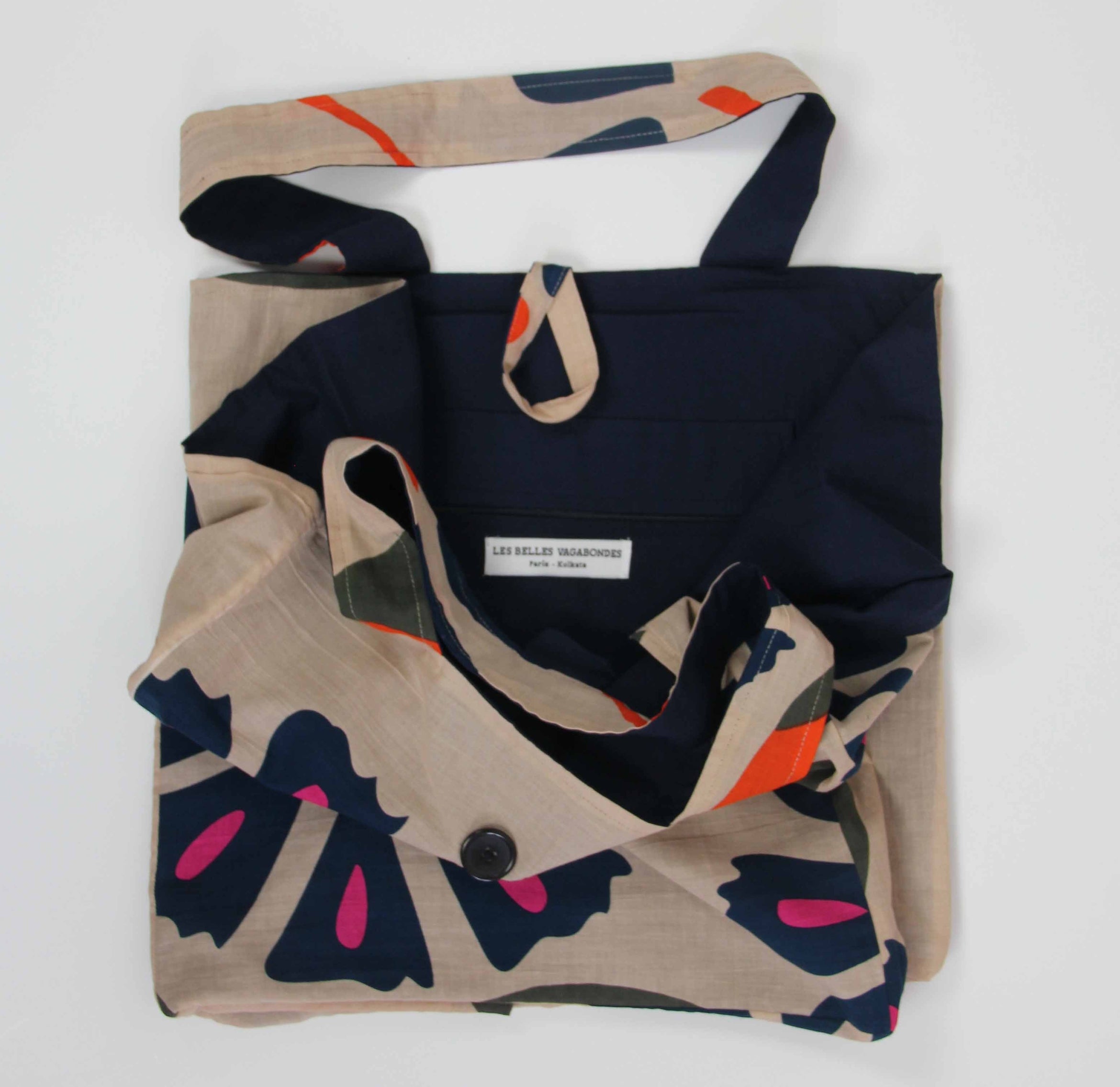 Upcycled Cotton Tote Bag Ecuador Orange