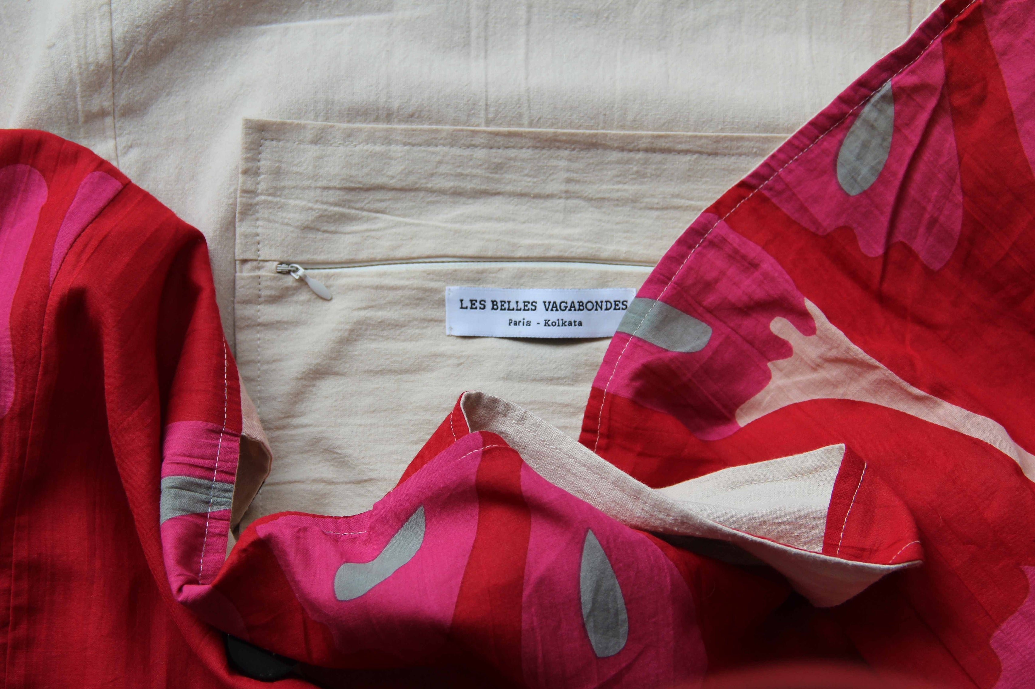 Ecuador Red Upcycling Cotton Tote