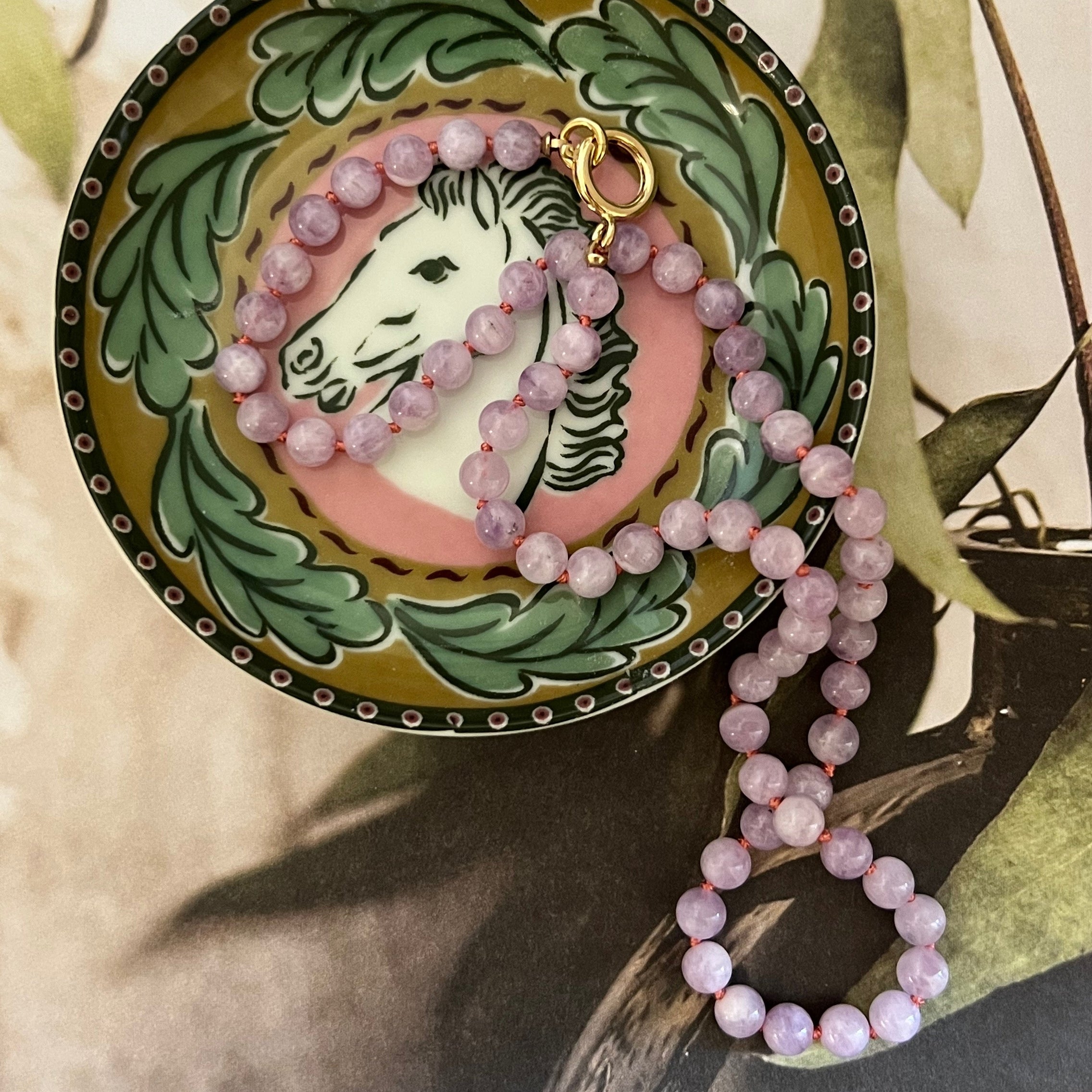 Garden necklace - amethyst