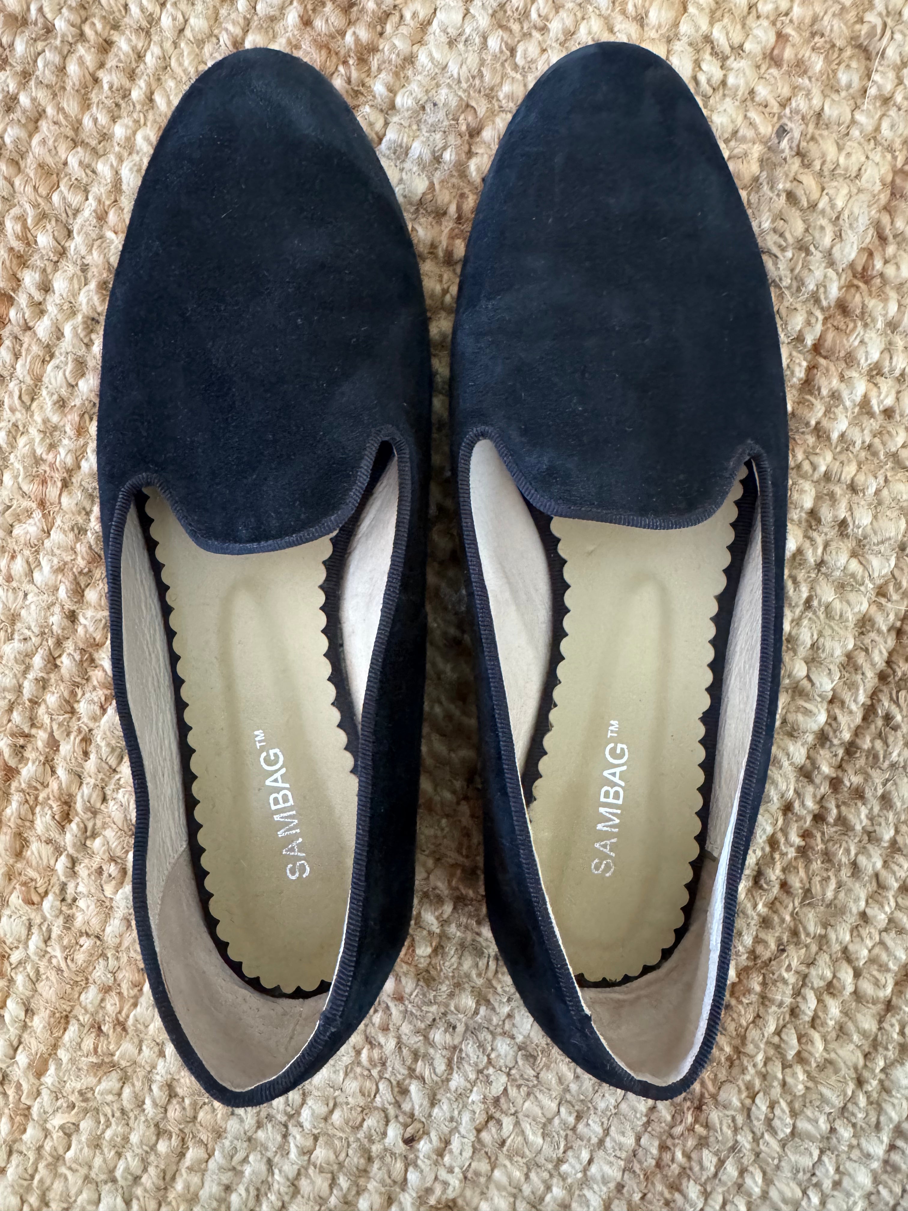 Pre-loved Sambag Lola Black Suede Loafer