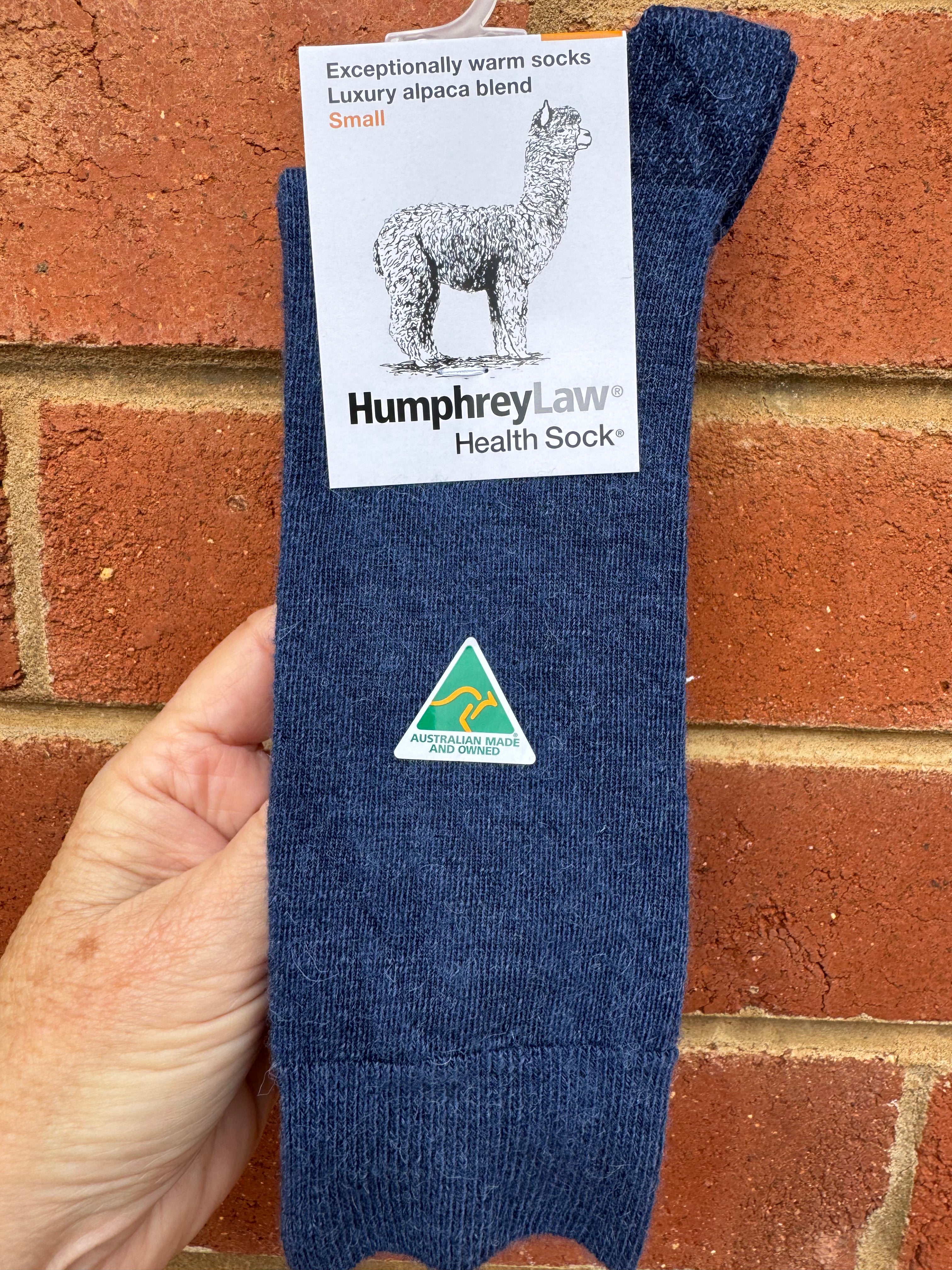 Baby Alpaca Blend Health Sock - Denim