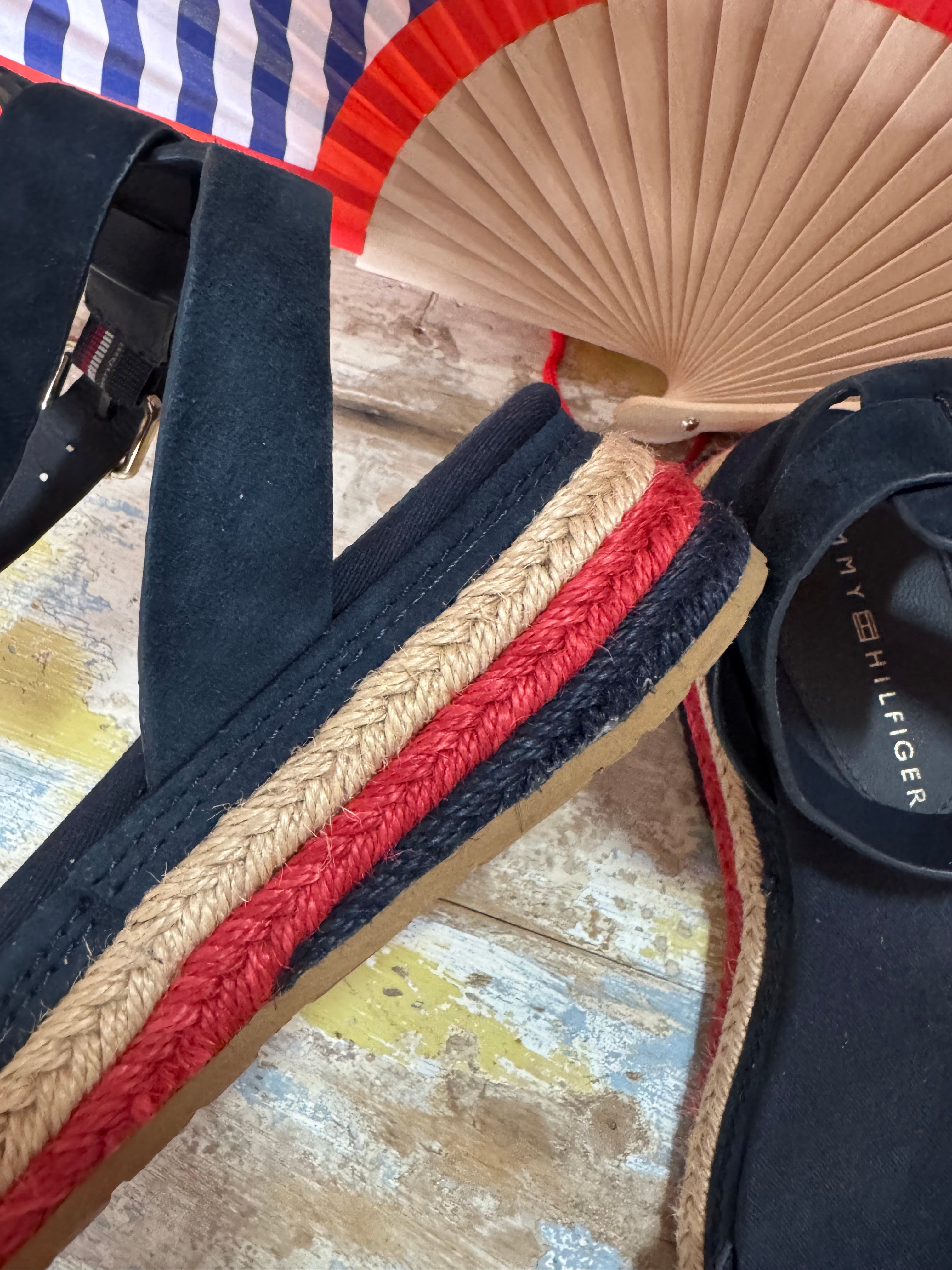 Pre-loved Tommy Hilfiger strap-detail espadrilles