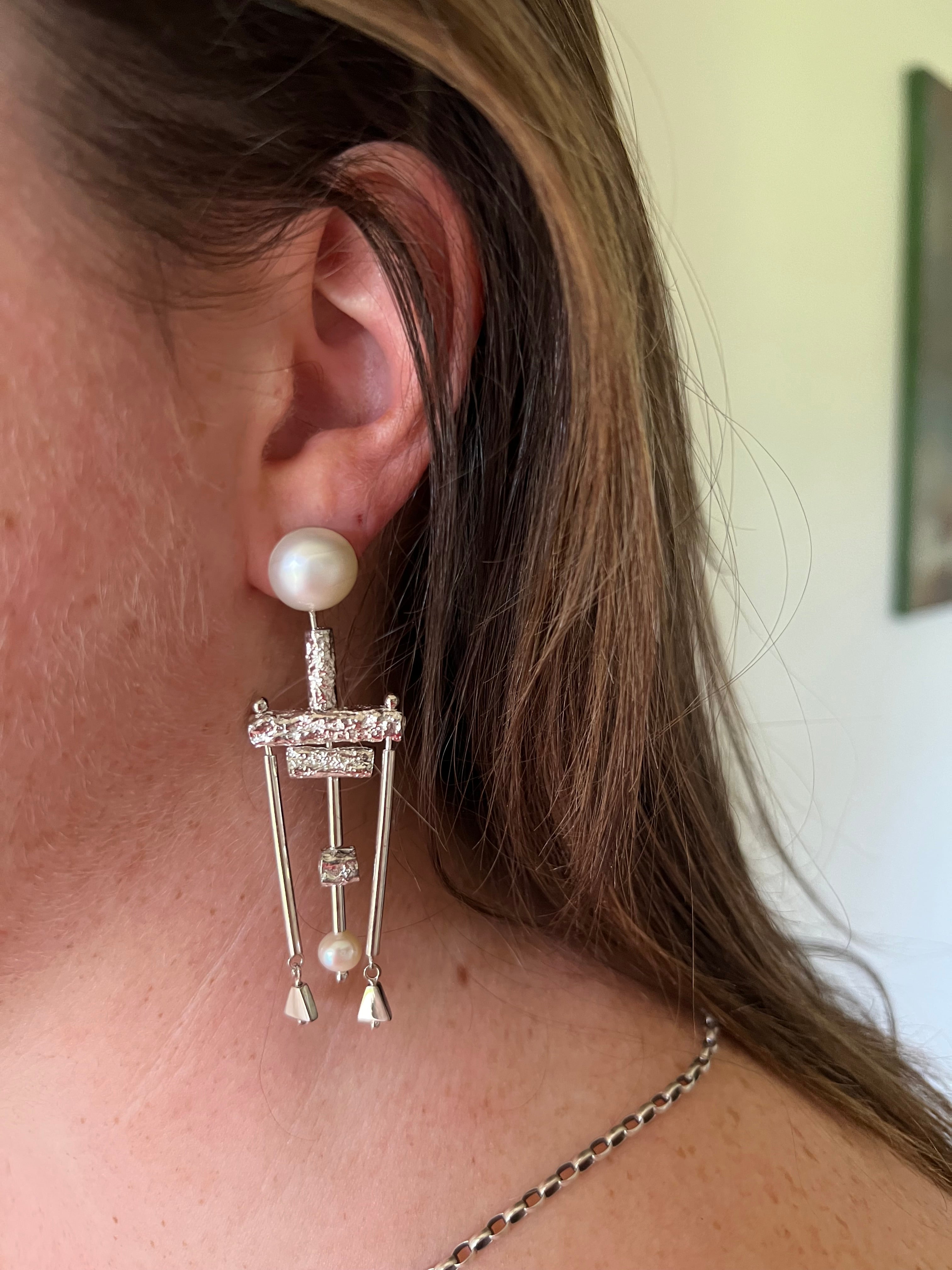 Pre-loved Lucy Folk Talking Heads Earrings