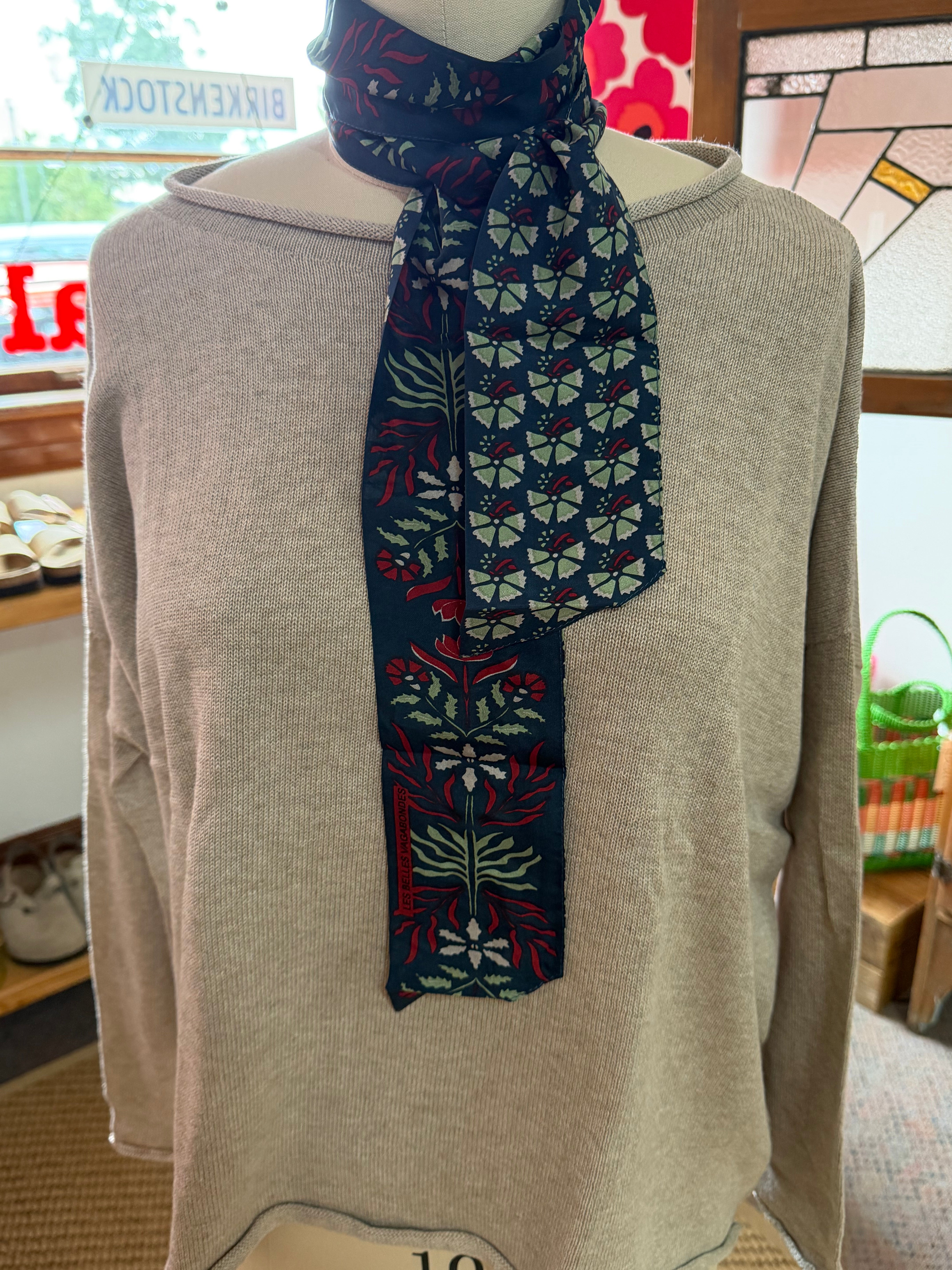 organic cotton curled edge knit - fawn