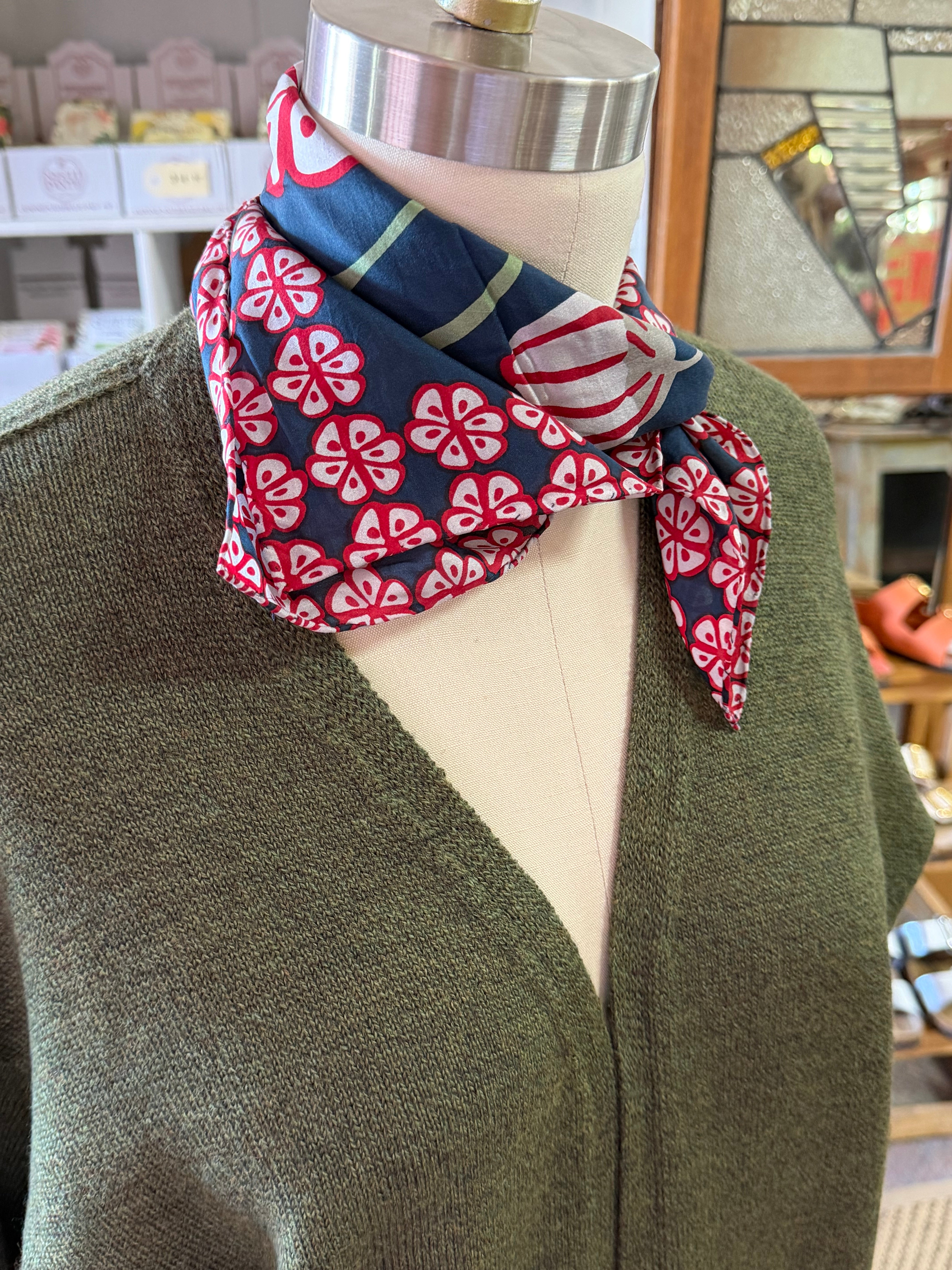 Loni merino wool long cardigan - Moss