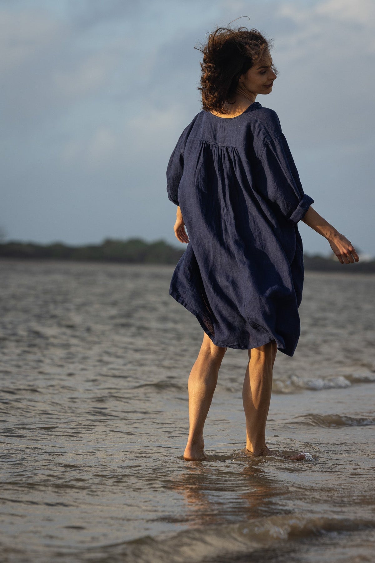 Nzuri Tunic - Linen - Indigo
