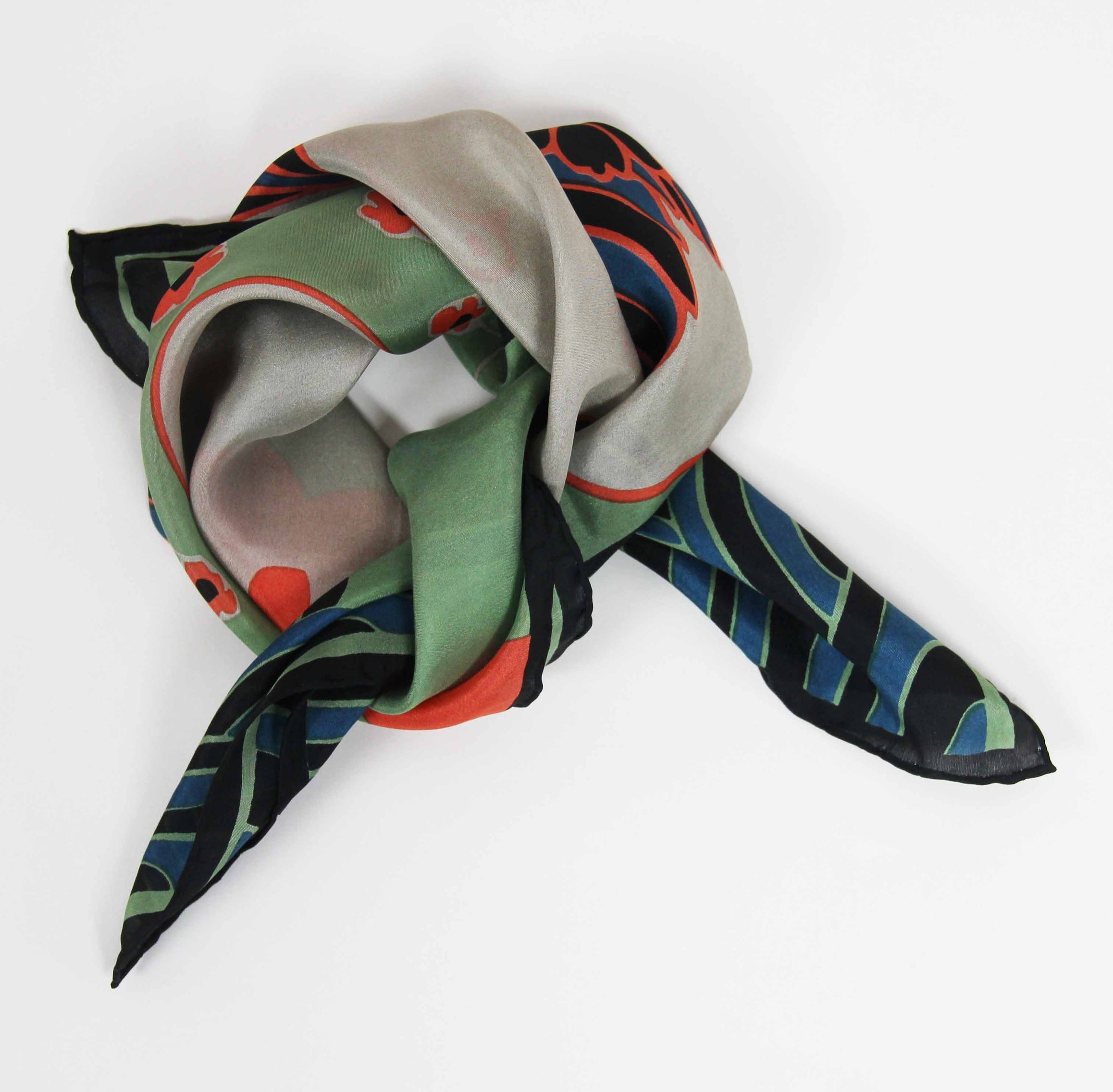 Silk scarf - Agami Coral