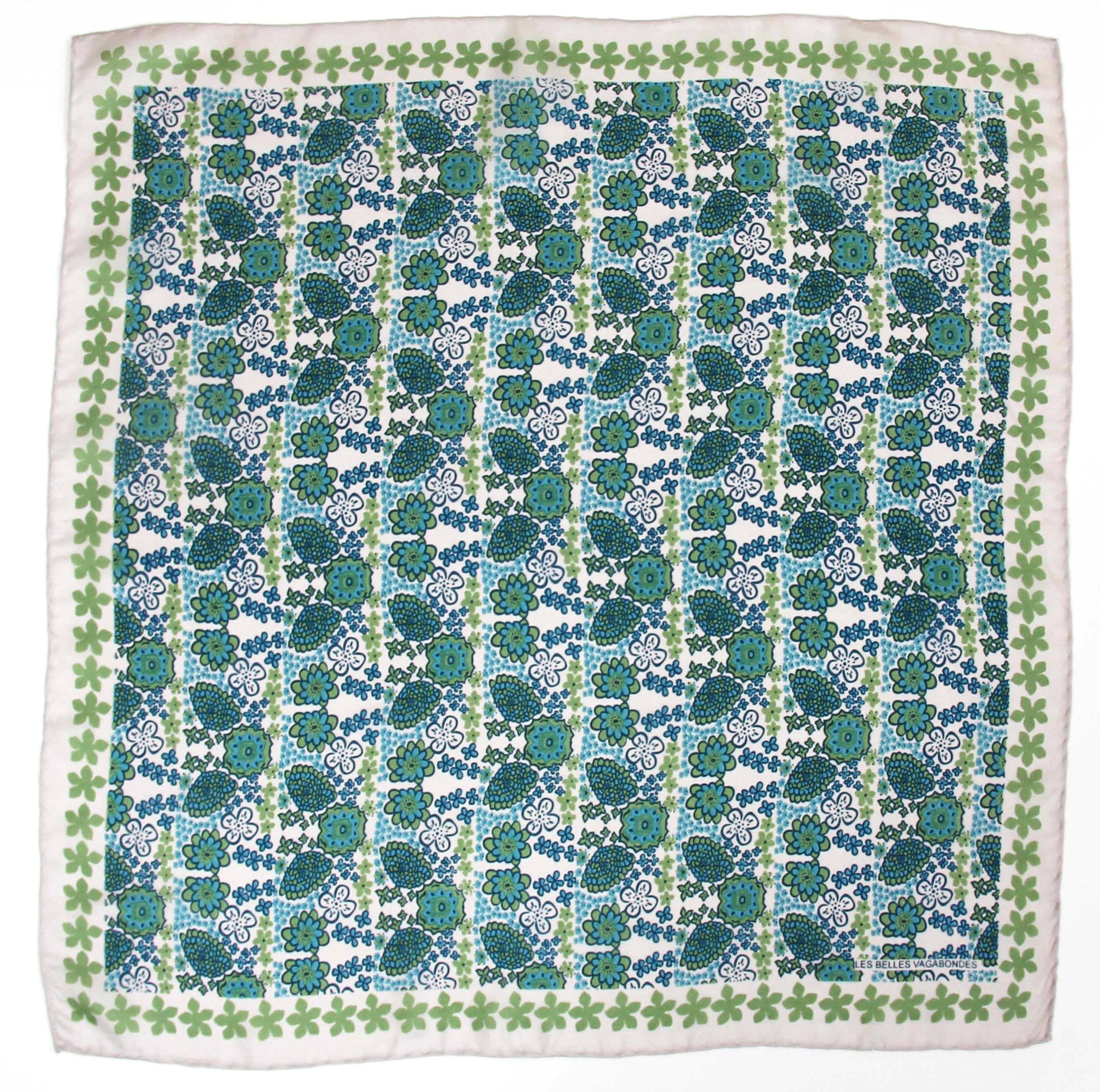 Silk scarf - Caribbean Blue Blue
